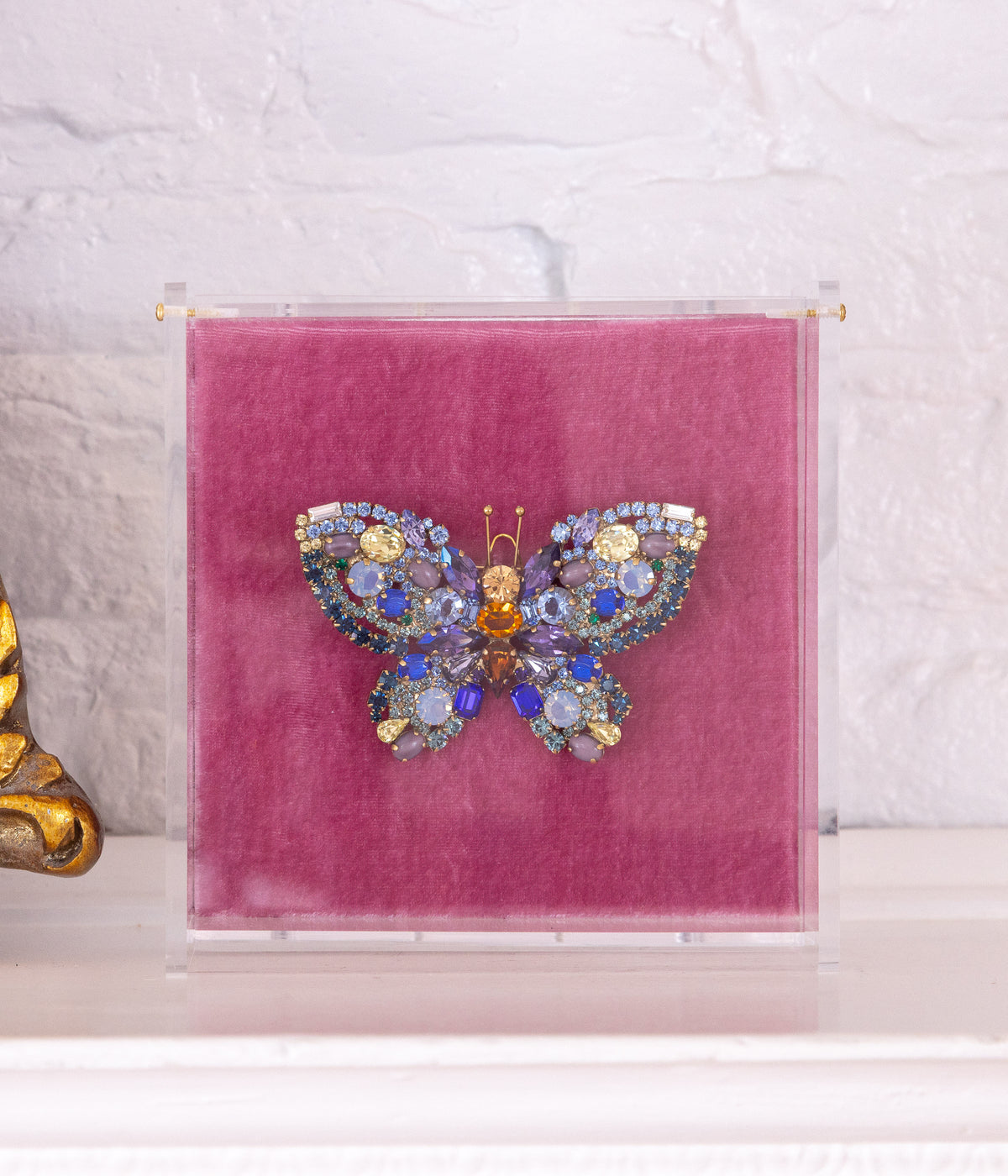 Large Butterfly in Blue Opal / Sapphire / Jonquil