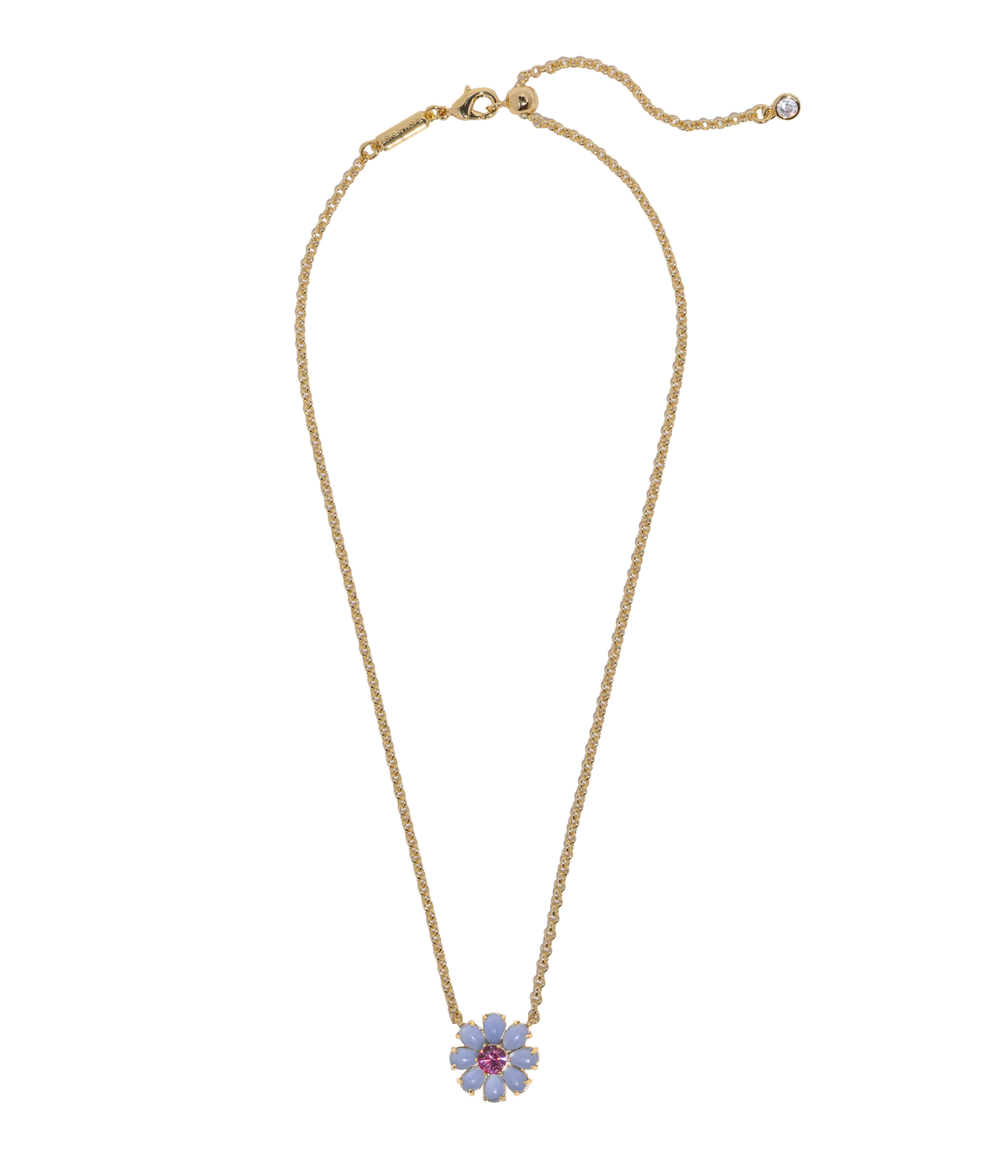 Emeline Flower Necklace in Blue - Loren Hope