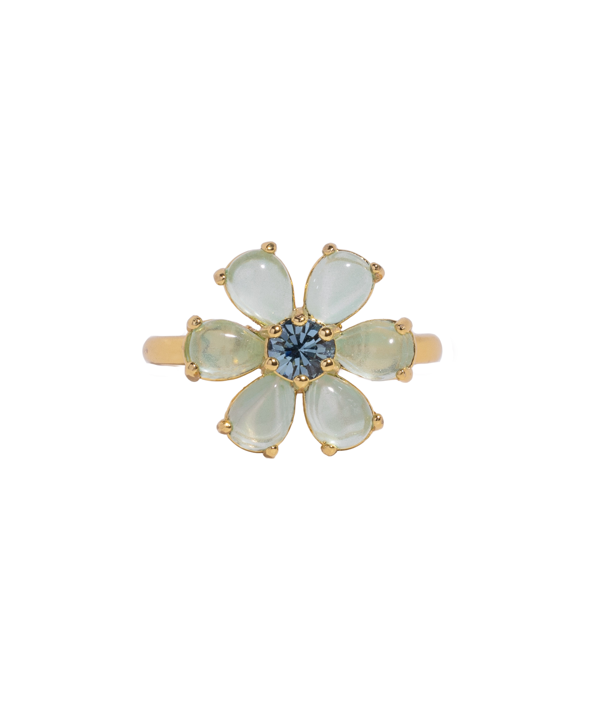 Emeline Flower Ring in Mint - Loren Hope