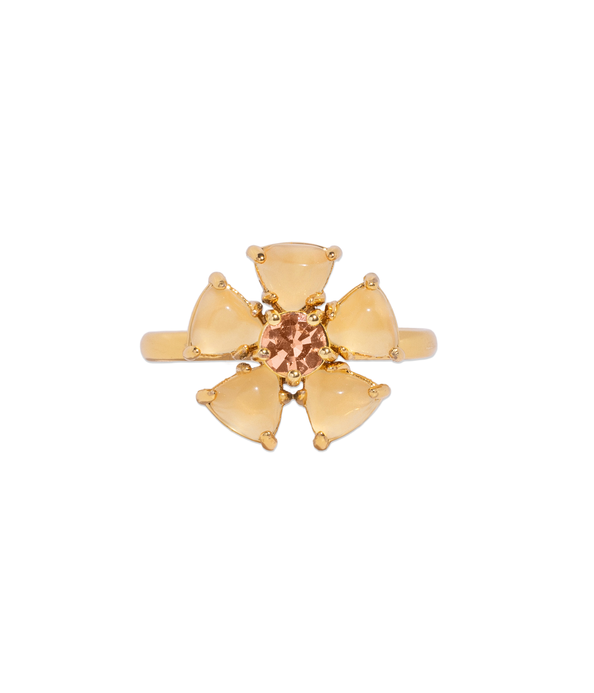 Emeline Flower Ring in Yellow - Loren Hope