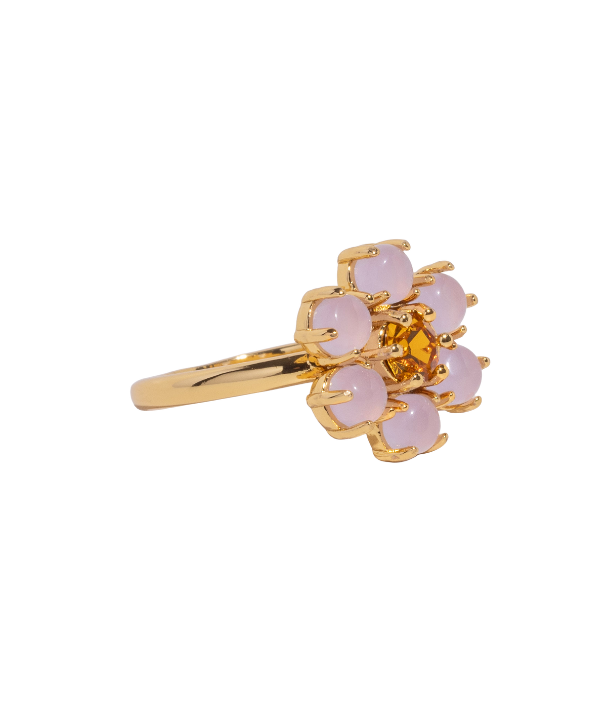Emeline Flower Ring in Lavender - Loren Hope