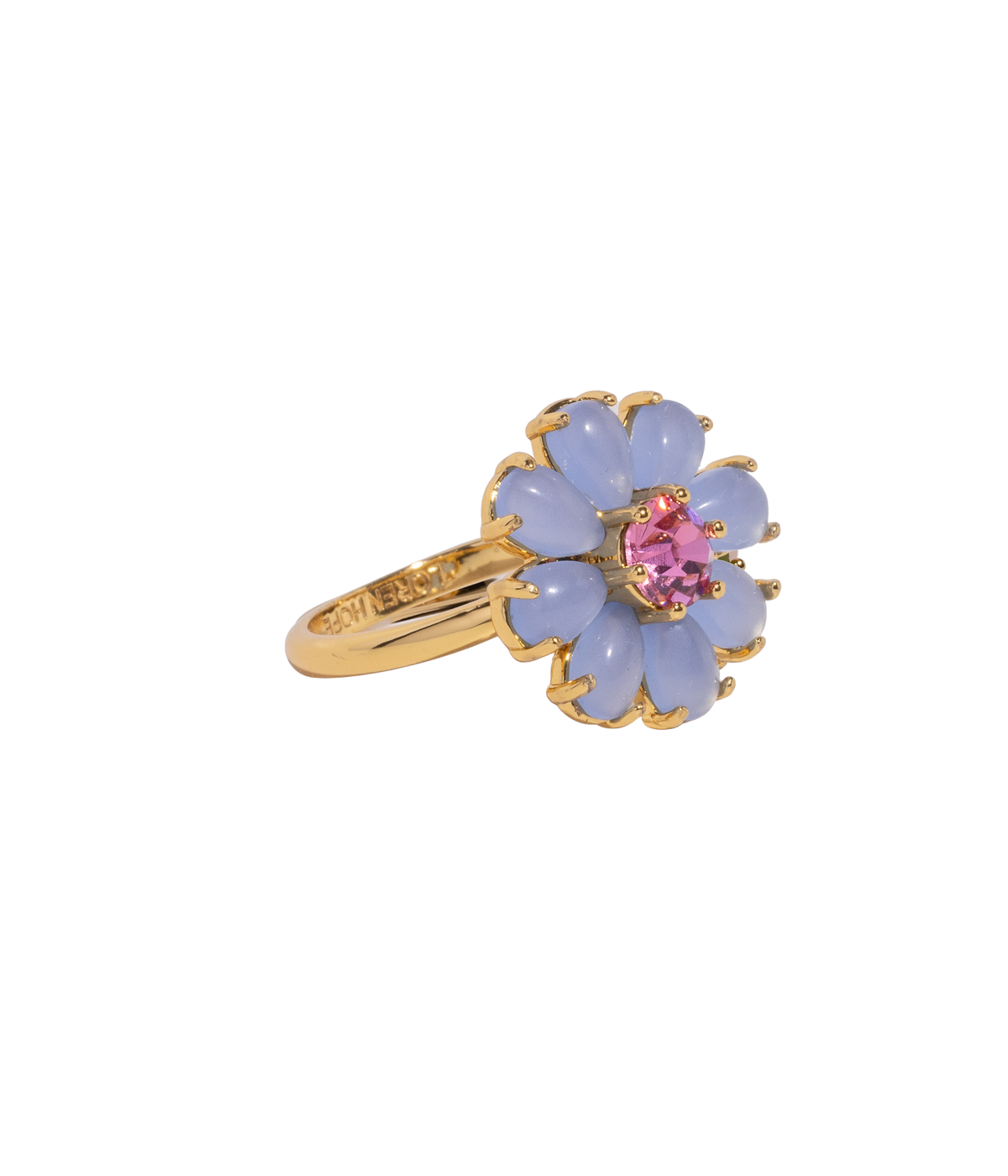 Emeline Flower Ring in Blue - Loren Hope