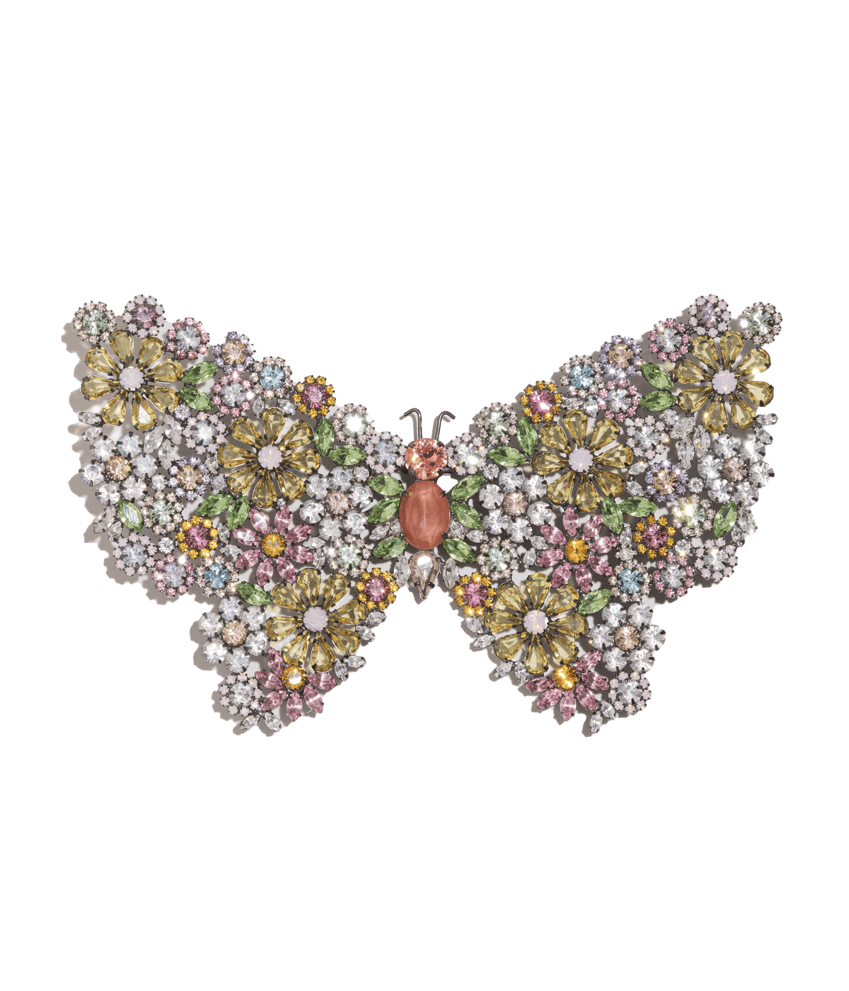 Large Empress Butterfly in Floral Rainbow - Loren Hope