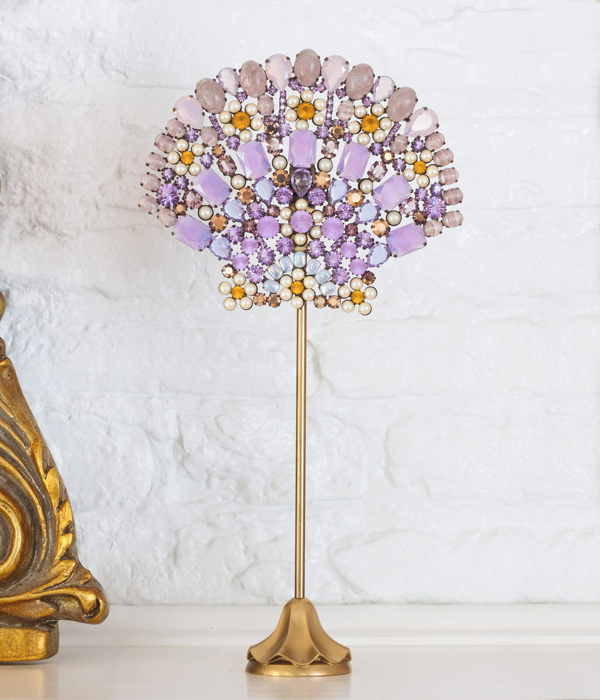 X-Large Scallop Shell Specimen in Pearl / Lavender / Topaz - Loren Hope