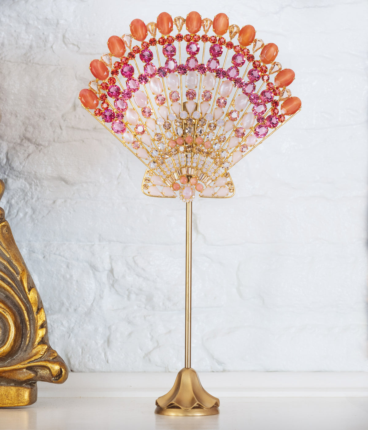 X-Large Scallop Shell Specimen in Light Pink / Apricot - Loren Hope