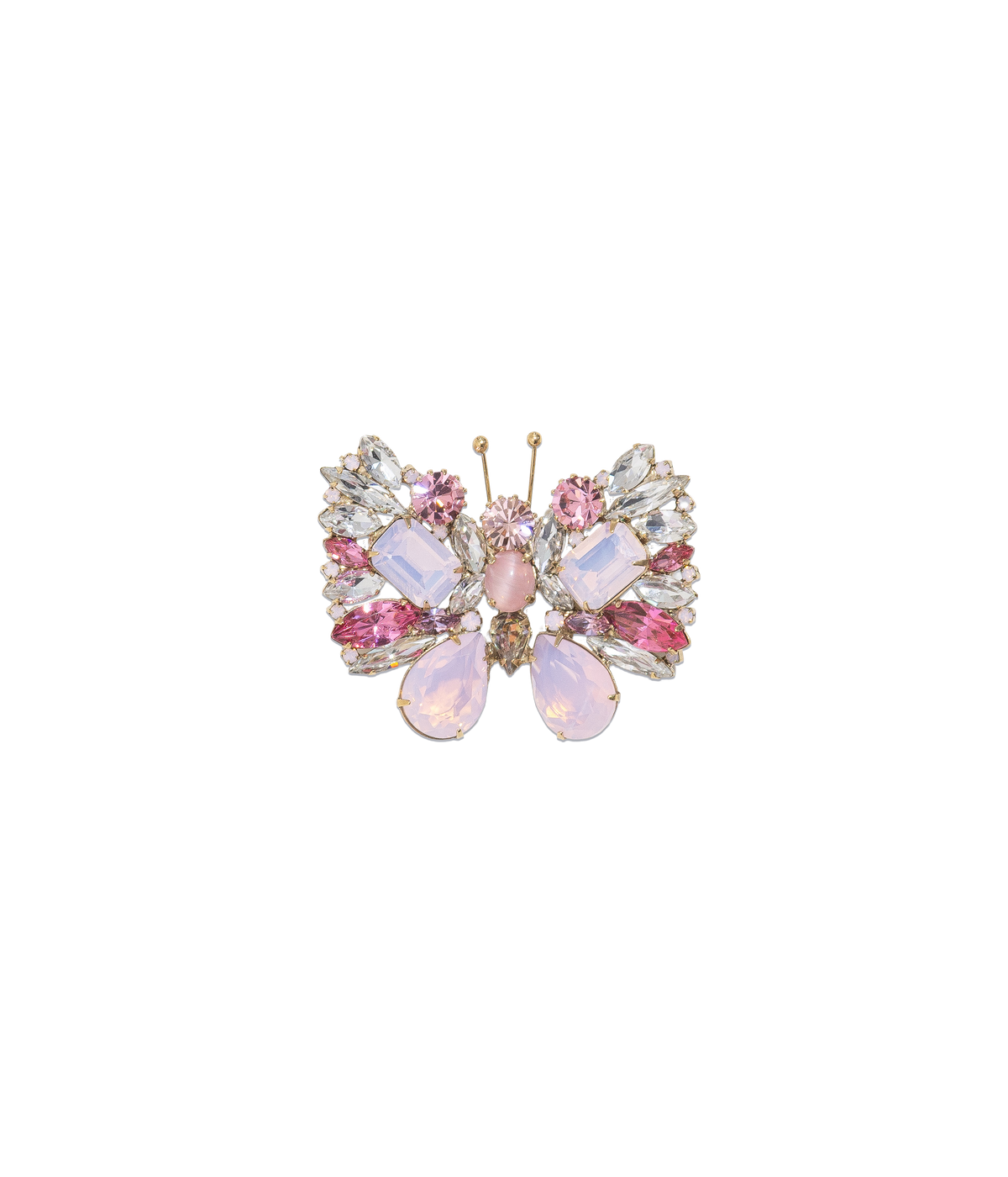 Small Butterfly in Rose / Rose Opal / Crystal
