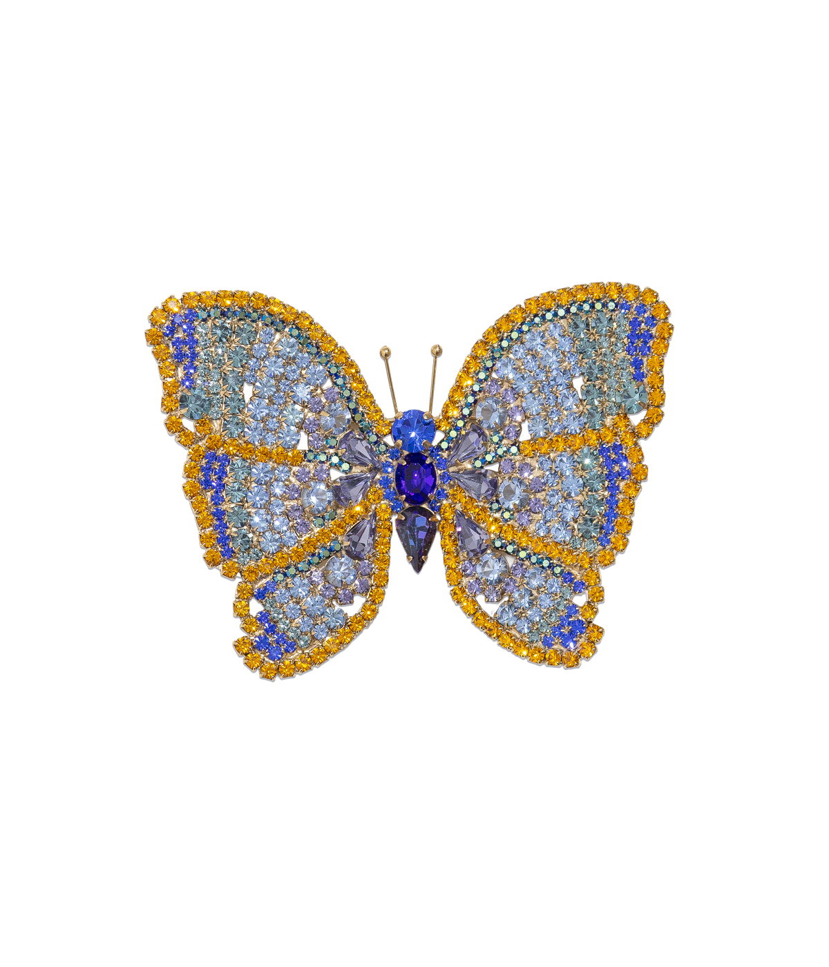 X-Large Butterfly in Topaz / Light Sapphire /  Sapphire
