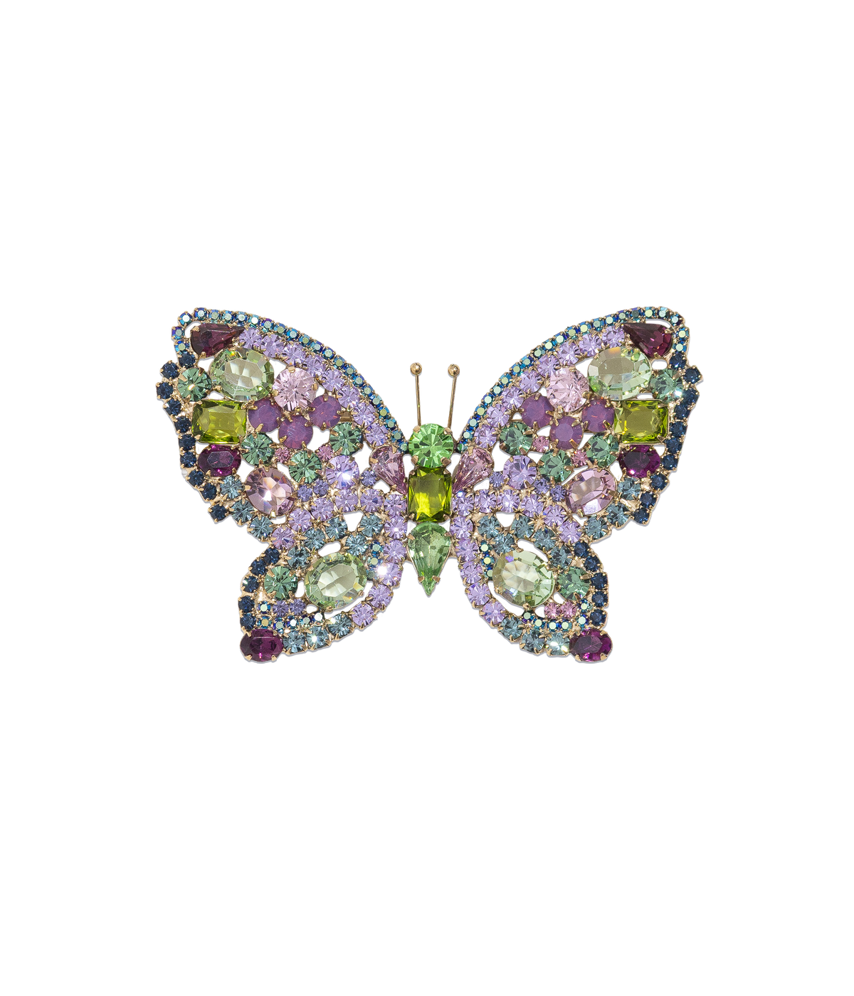 X-Large Butterfly in Violet / Amethyst / Olivine