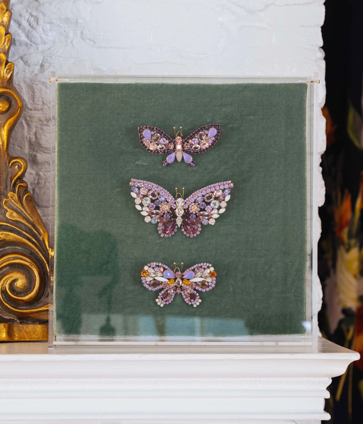 Butterfly Trio in Violet / Amethyst - Loren Hope