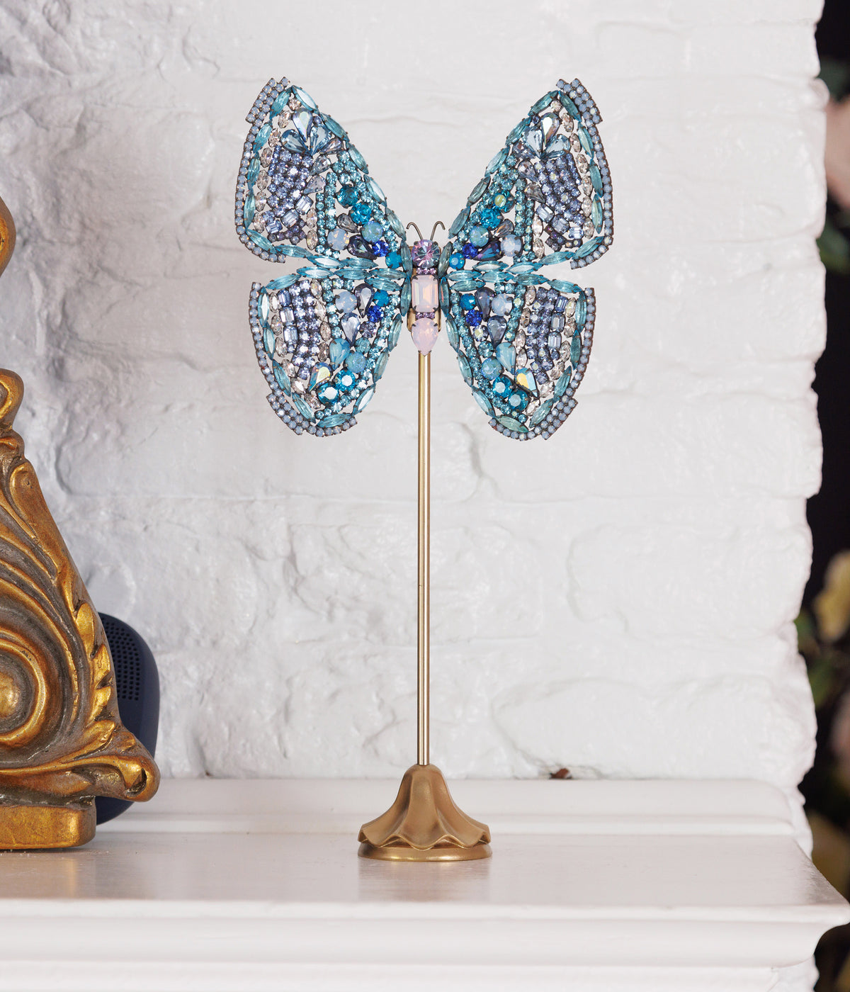 X-Large Empress Butterfly in Aqua Ombré - Loren Hope