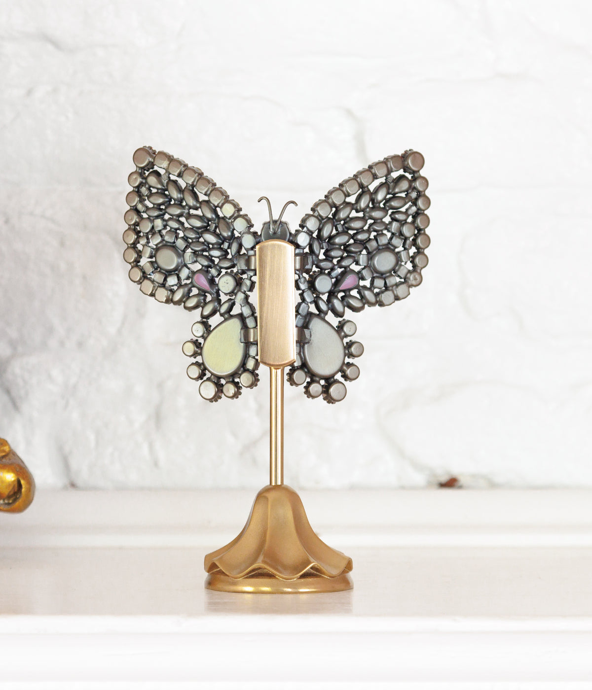 Small Empress Butterfly in Lavender / Crystal / Emerald - Loren Hope