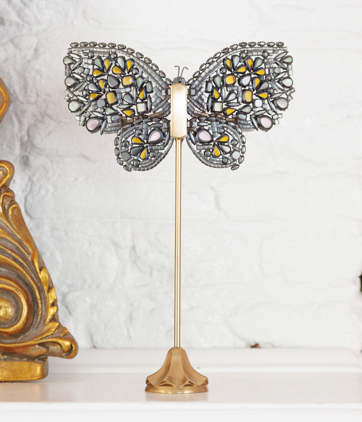 X-Large Empress Butterfly Topaz / Light Rose / Mint Opal / Aqua - Loren Hope