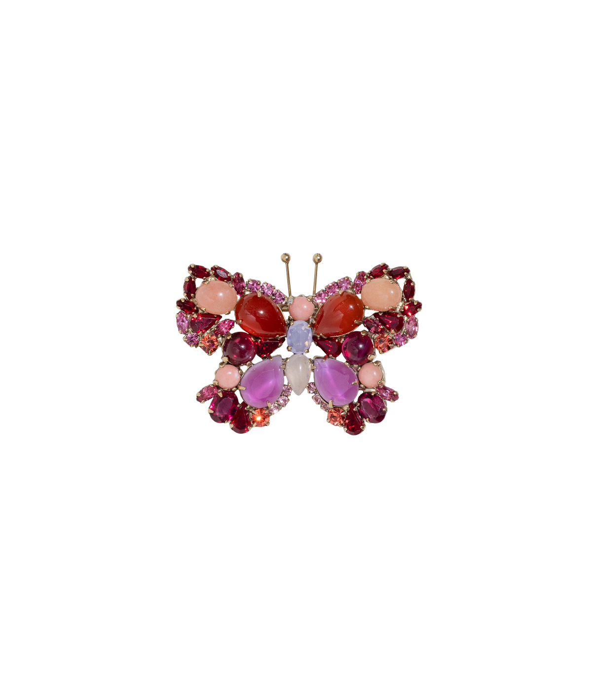 Small Butterfly in Carnelian / Pink Aventurine / Rose