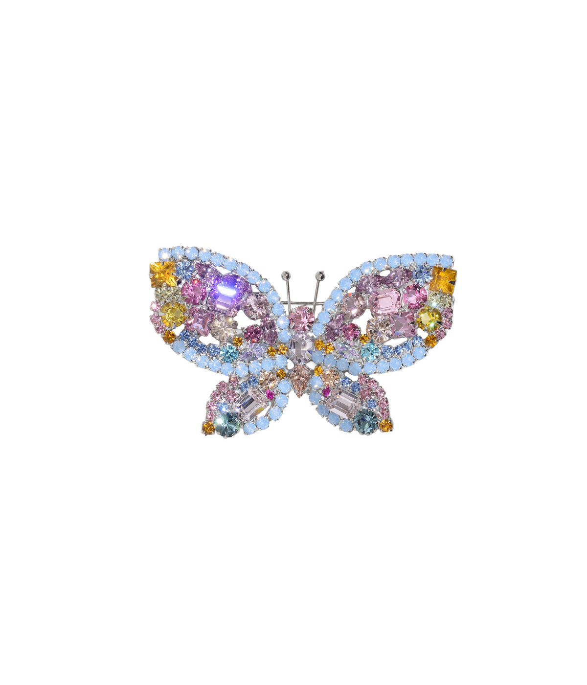 Medium Butterfly in Blue Opal / Topaz / Light Rose