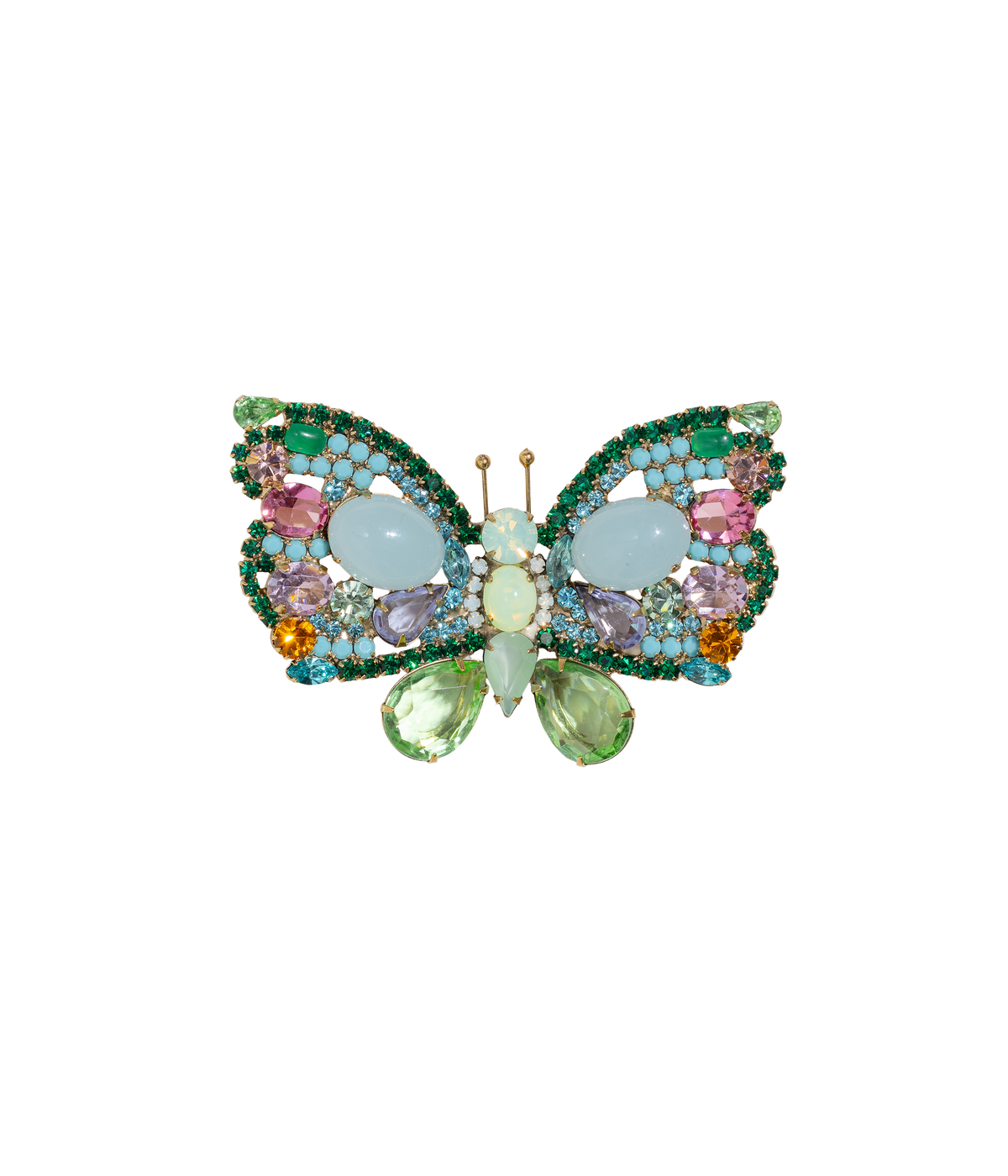 Large Butterfly in Peridot / Emerald / Aqua - Loren Hope
