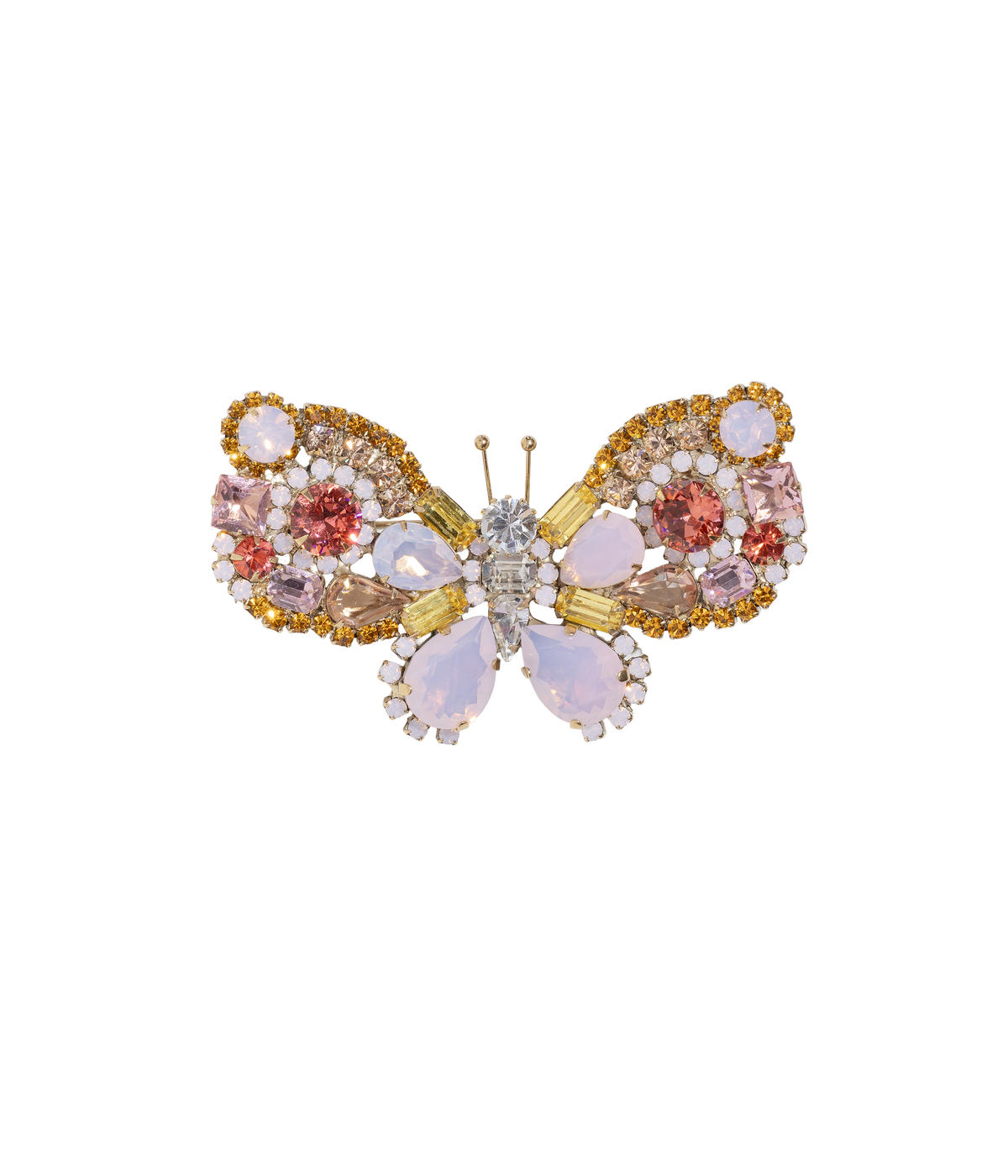 Large Butterfly in Rose Opal / Topaz / Padparadscha - Loren Hope