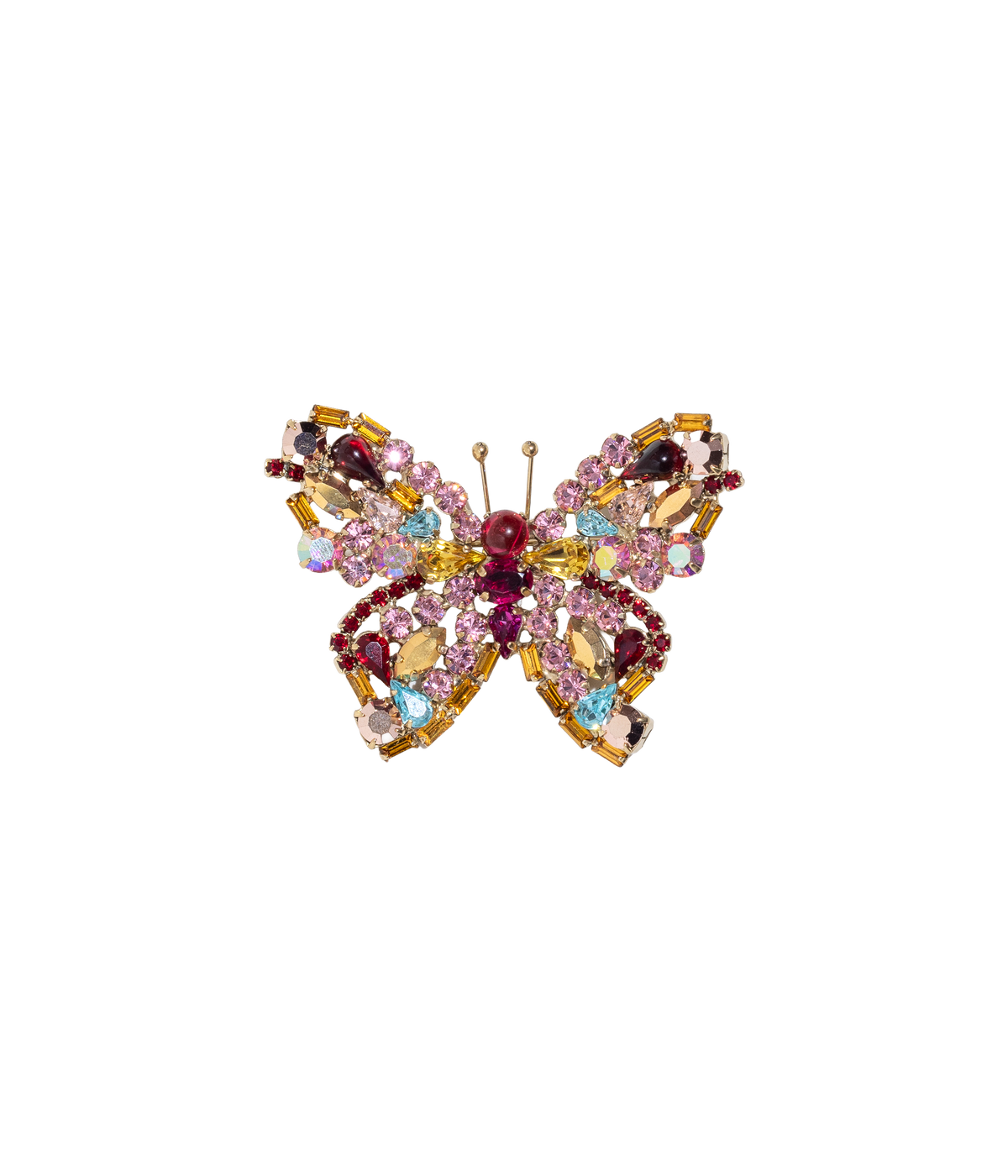 Small Butterfly in Rose / Fuchsia / Aqua