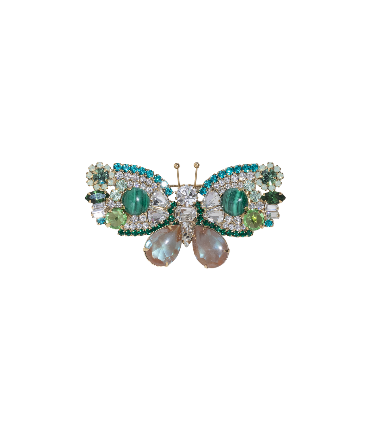 Medium Butterfly in Malachite / Crystal / Erinite