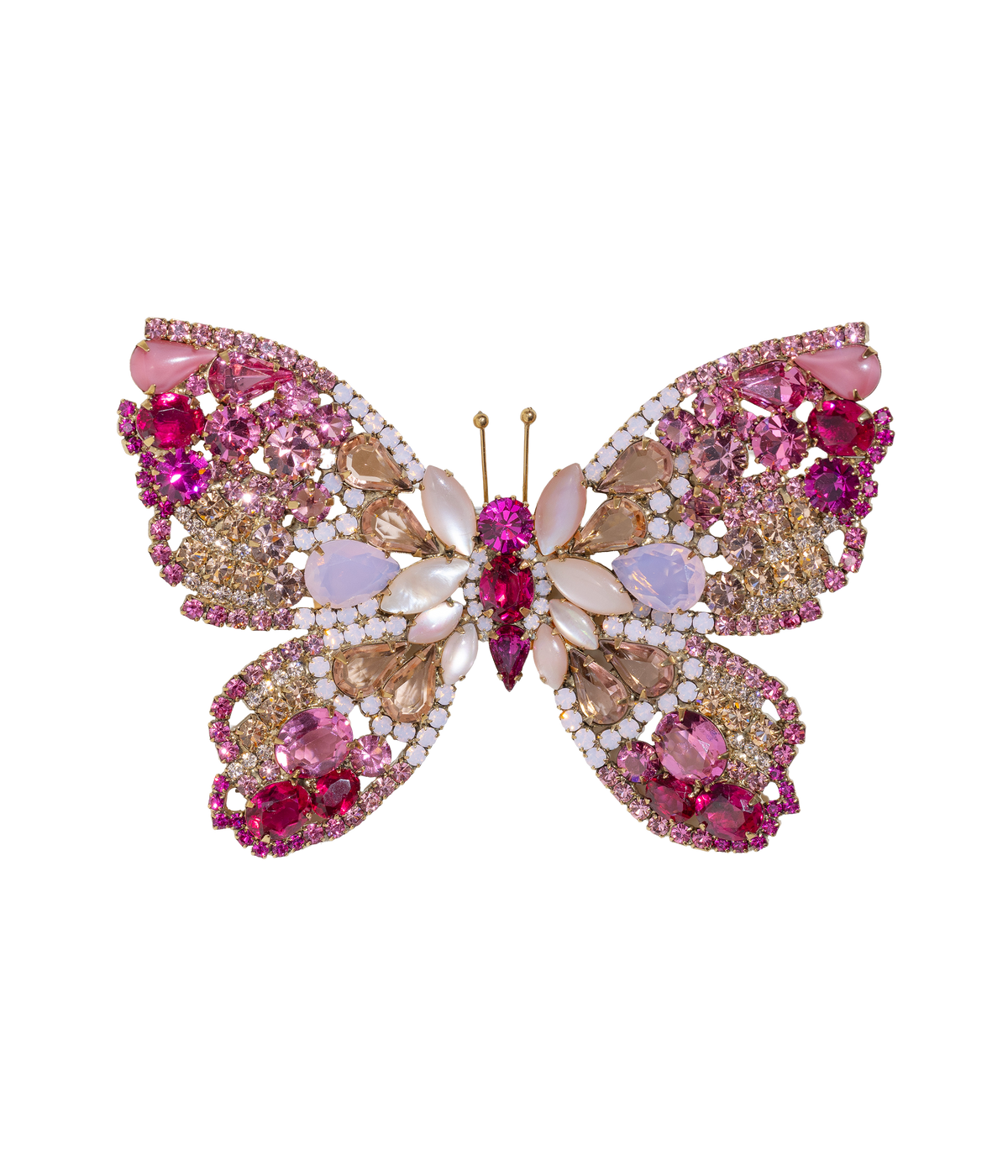 X-Large Butterfly in Pink Mussel Shell / Rose / Fuchsia - Loren Hope