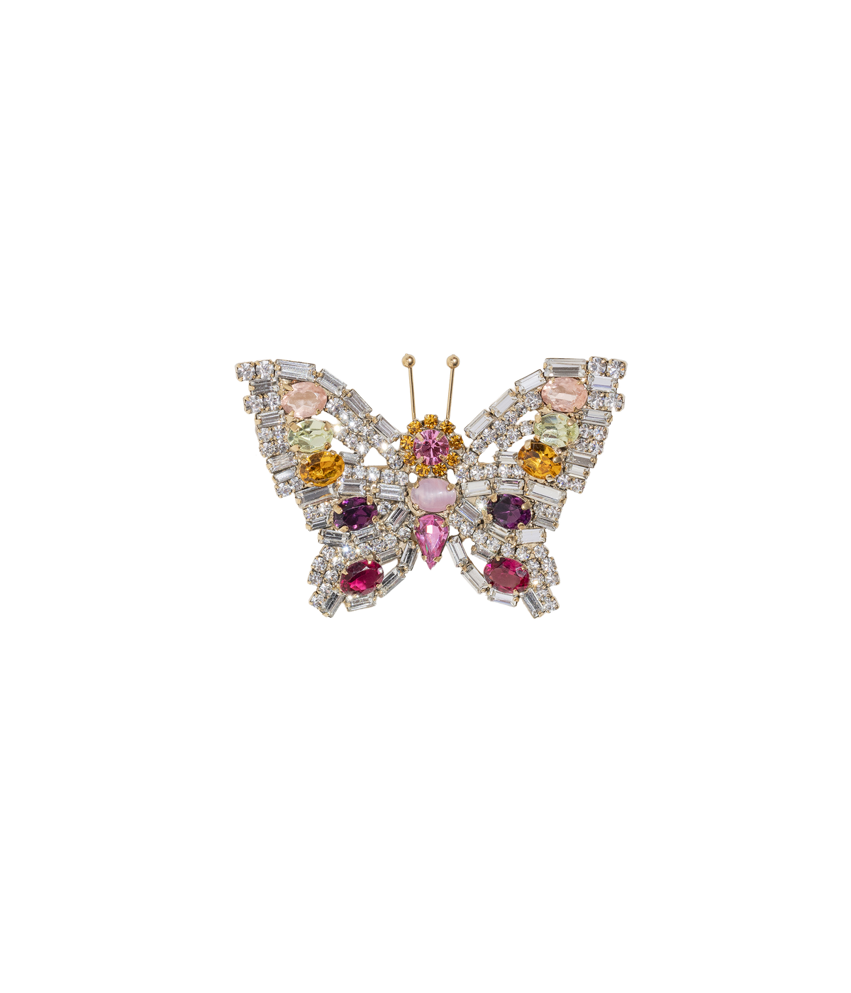 Small Butterfly in Crystal / Topaz / Rose - Loren Hope