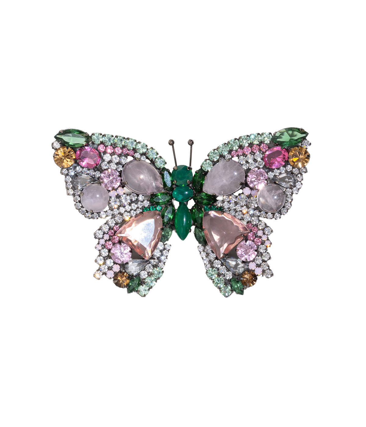 X-Large Butterfly in Rose Quartz / Erinite / Rose