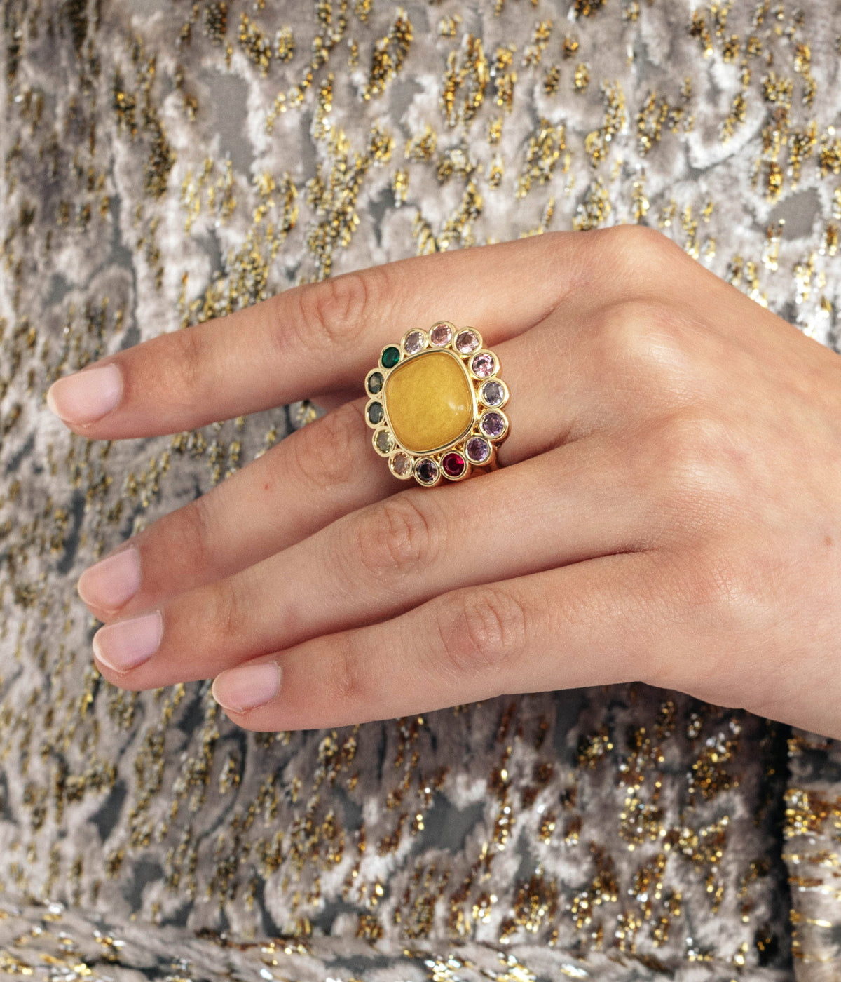 Ambrose Cocktail Ring in Tourmaline