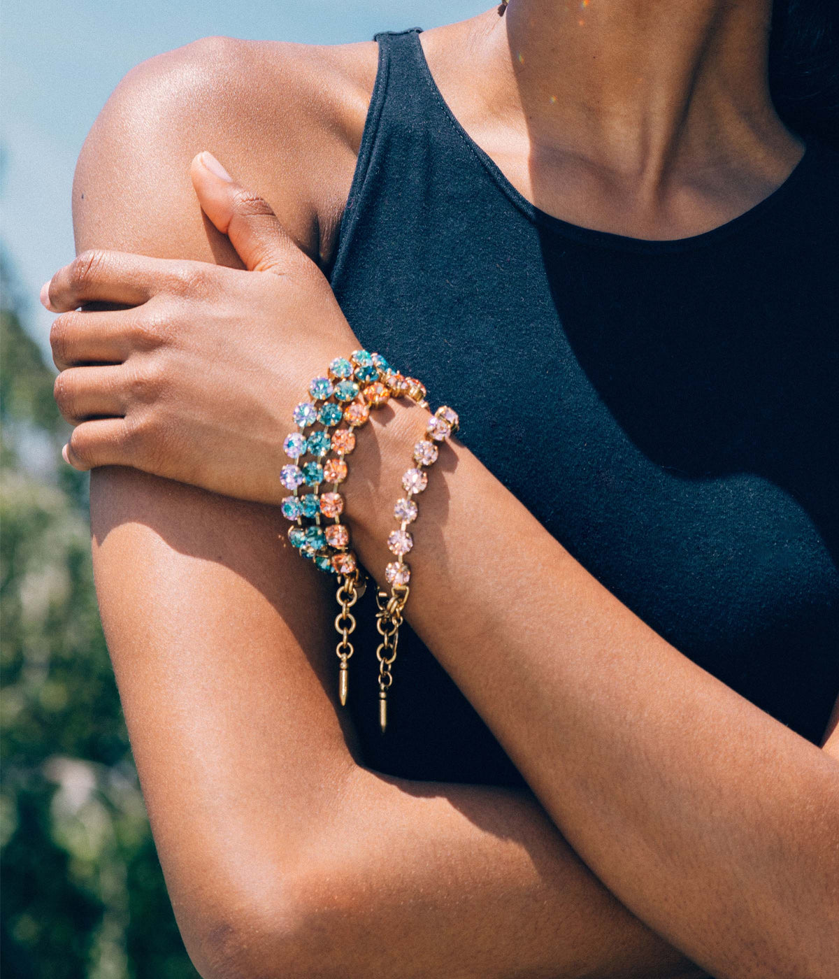 Arista Bracelet in Smoked Sapphire - Loren Hope