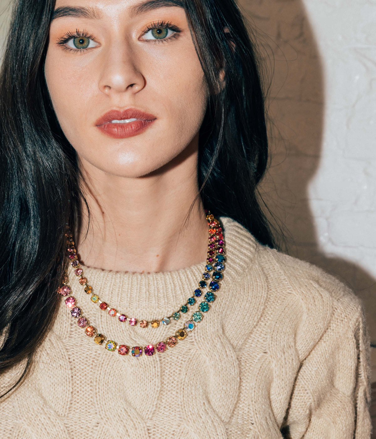 Arista Slider Necklace in Cosmic Ombré - Loren Hope