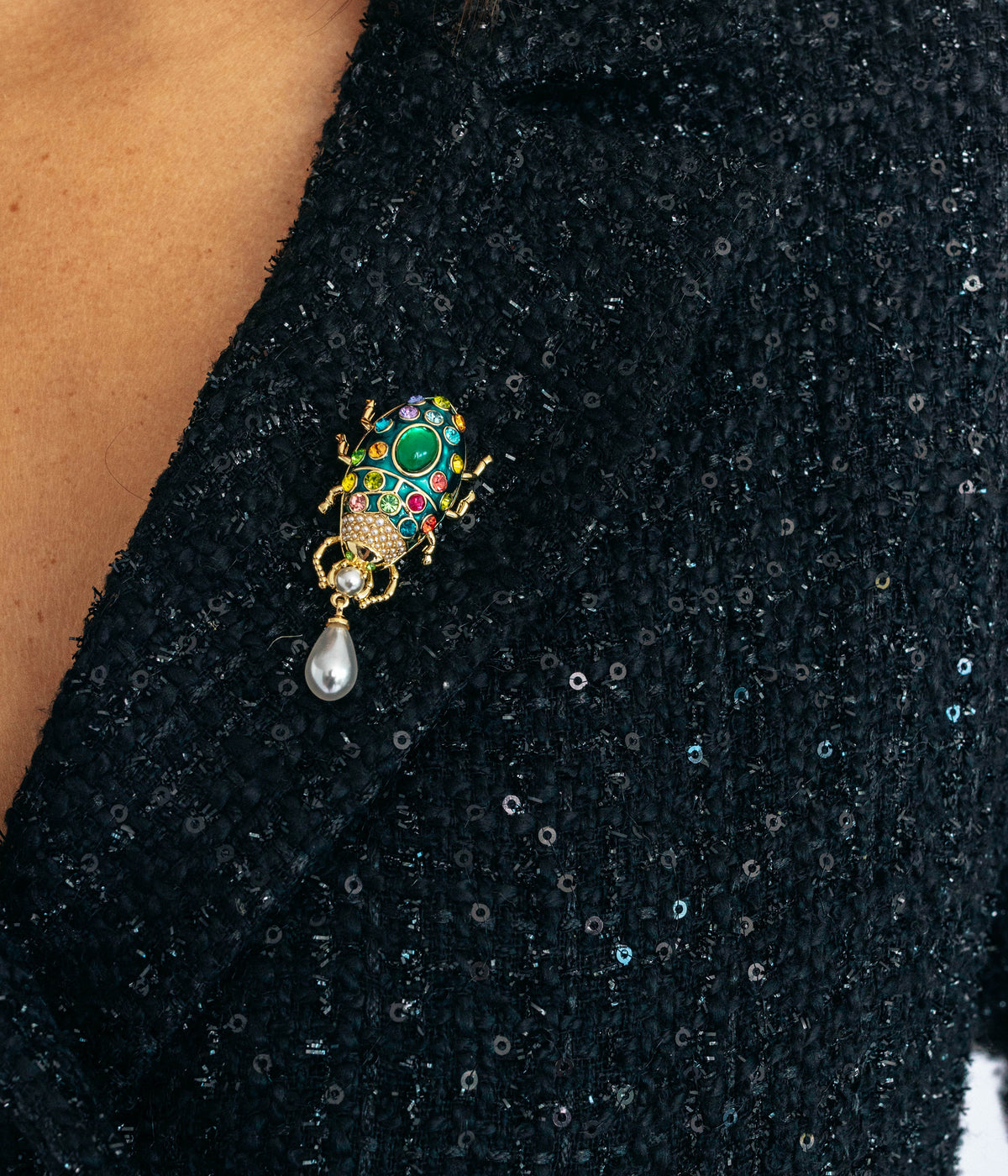 Bibi Beetle Brooch
