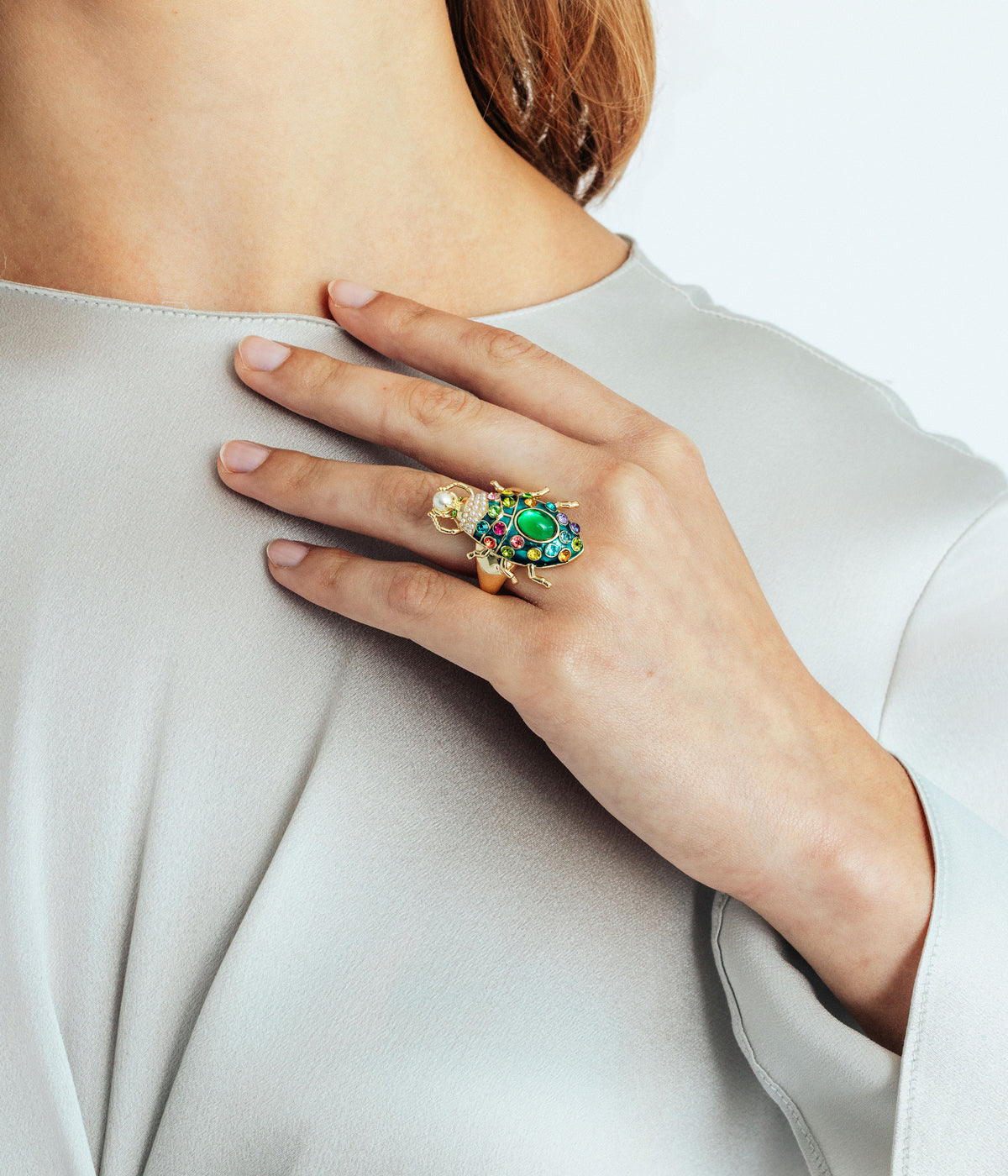 Bibi Beetle Cocktail Ring