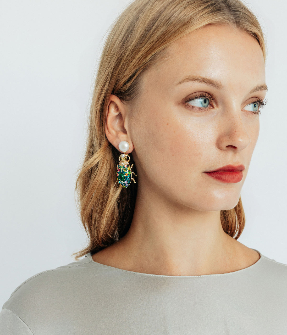 Bibi Beetle Earrings