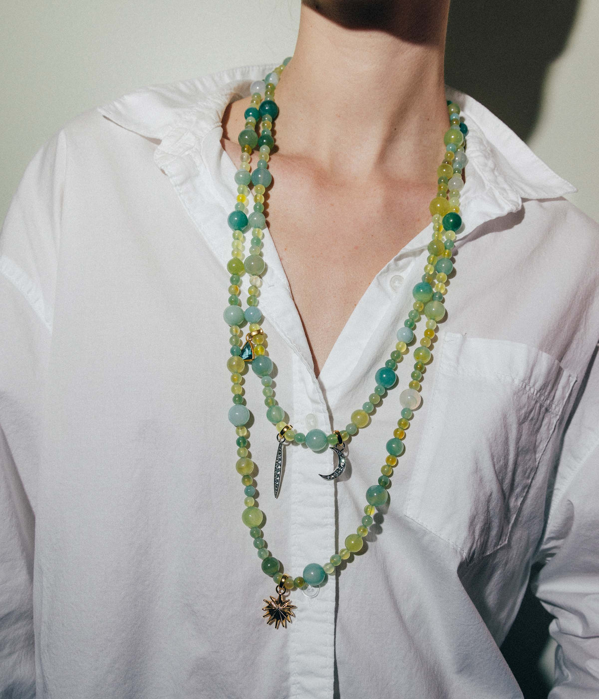 Celina Beaded Strand Necklace - Loren Hope