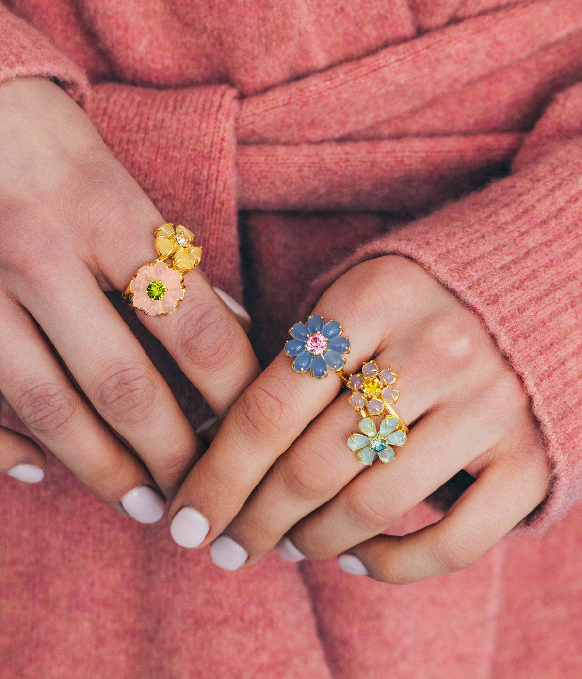 Emeline Flower Ring in Yellow - Loren Hope