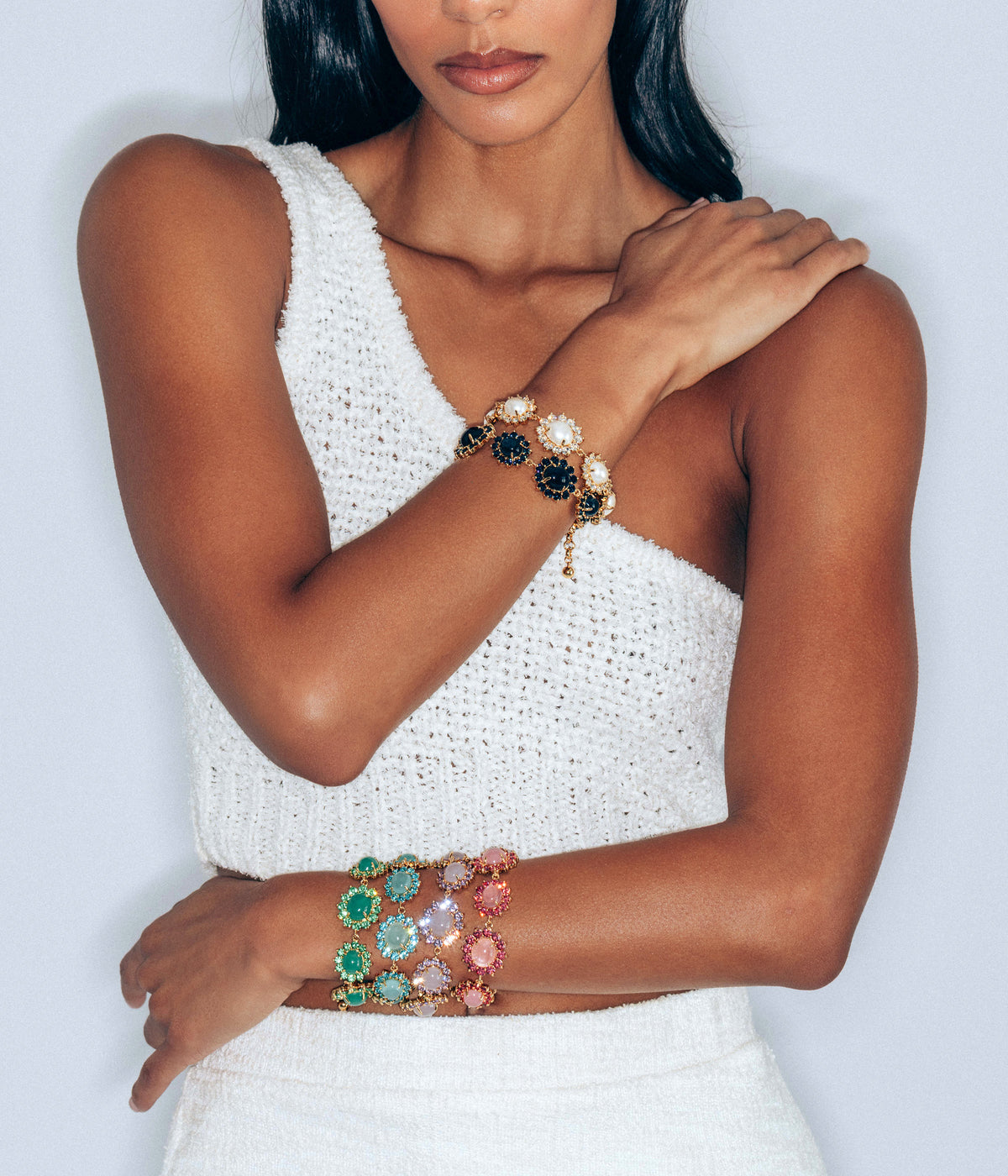 Georgie Bracelet in Aqua - Loren Hope
