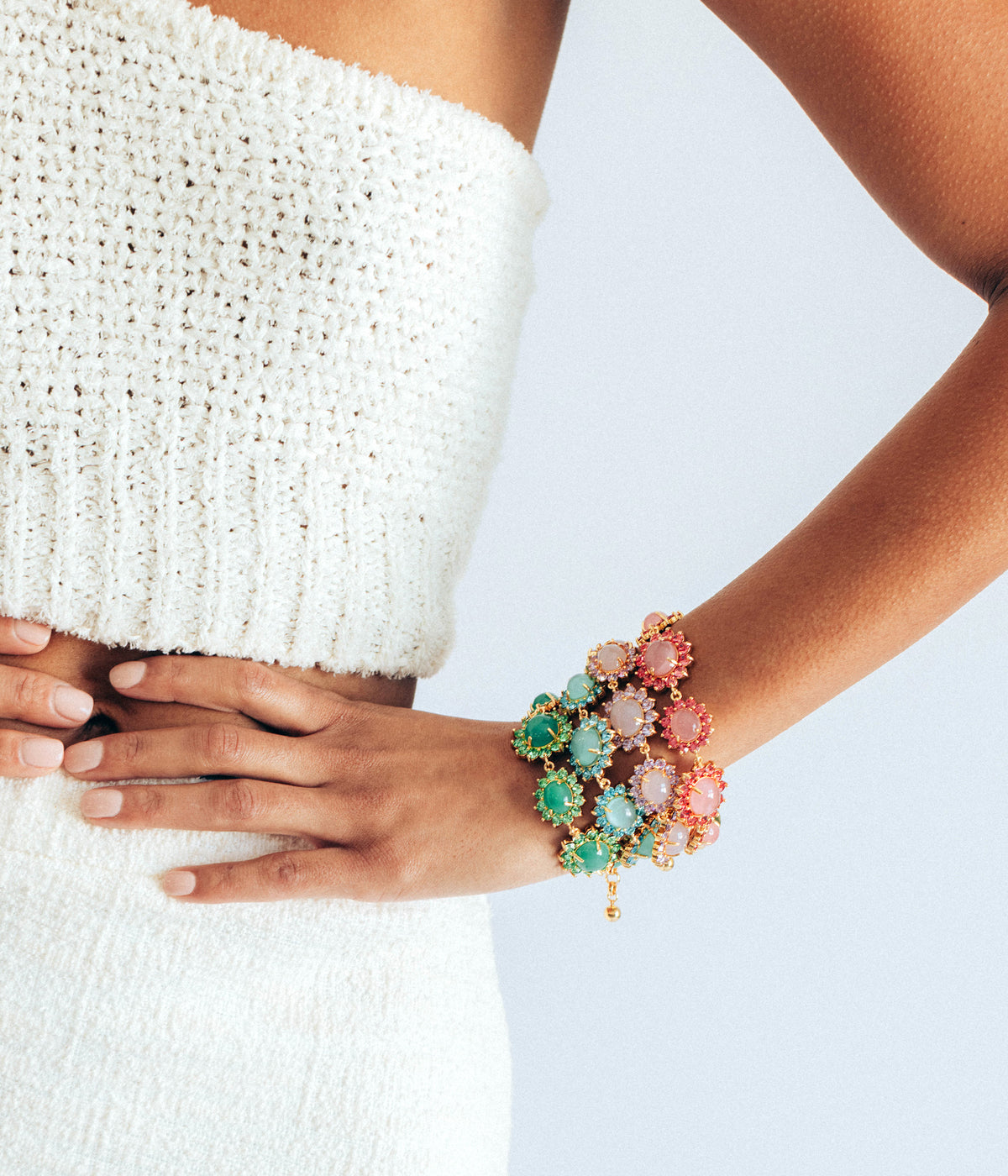 Georgie Bracelet in Pink - Loren Hope