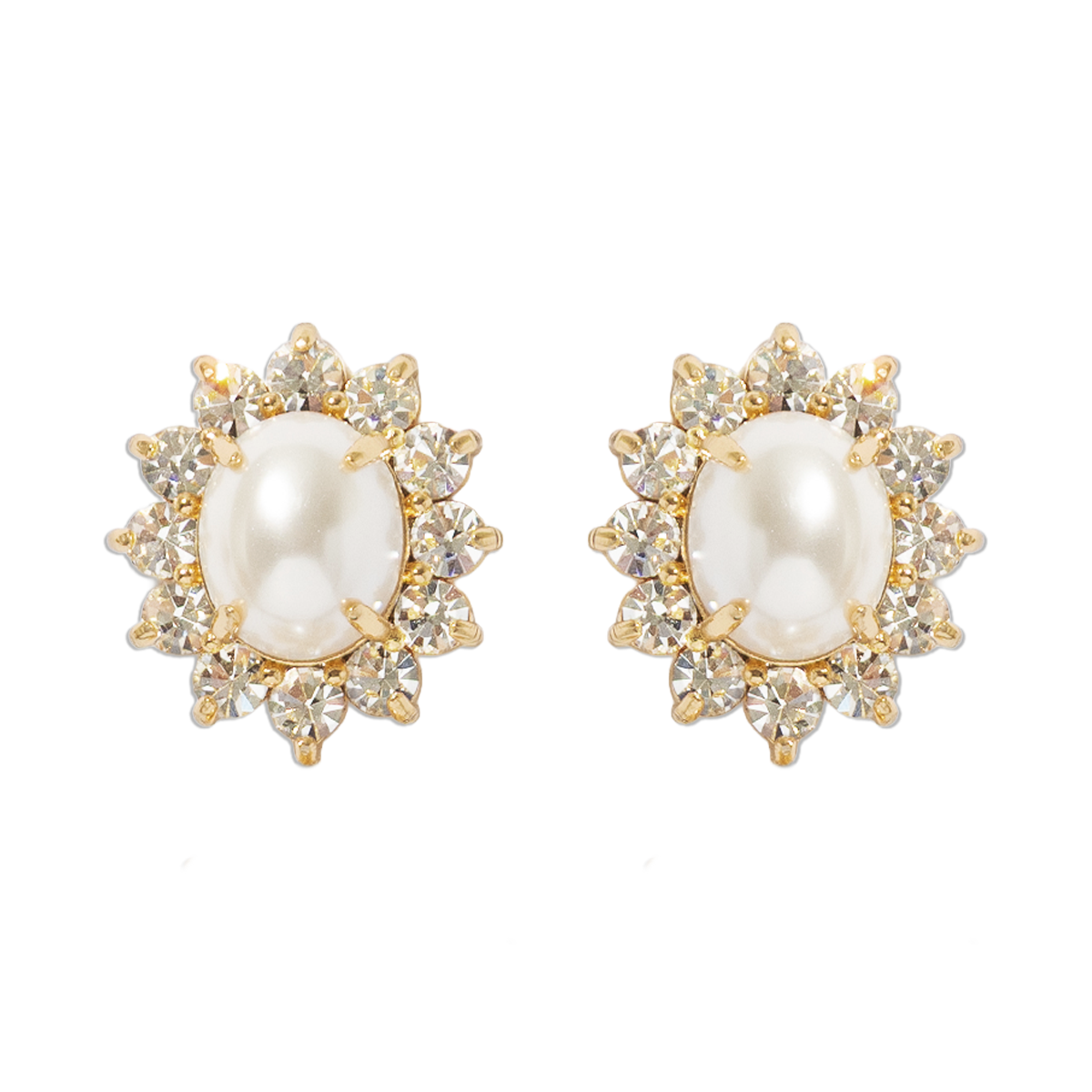 Georgie Stud Earrings in Pearl - Loren Hope