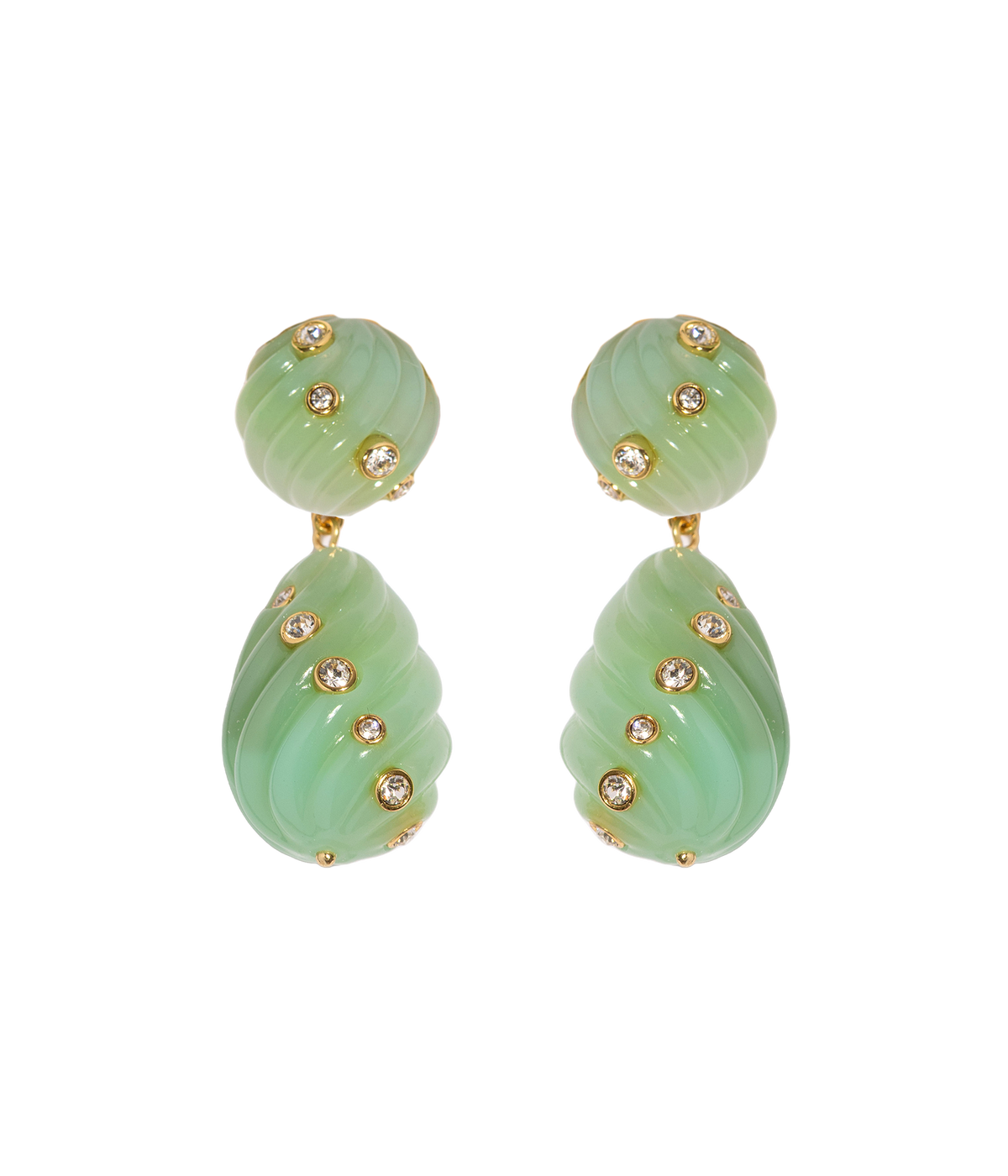 Raeni Drop Earrings in Mint - Loren Hope