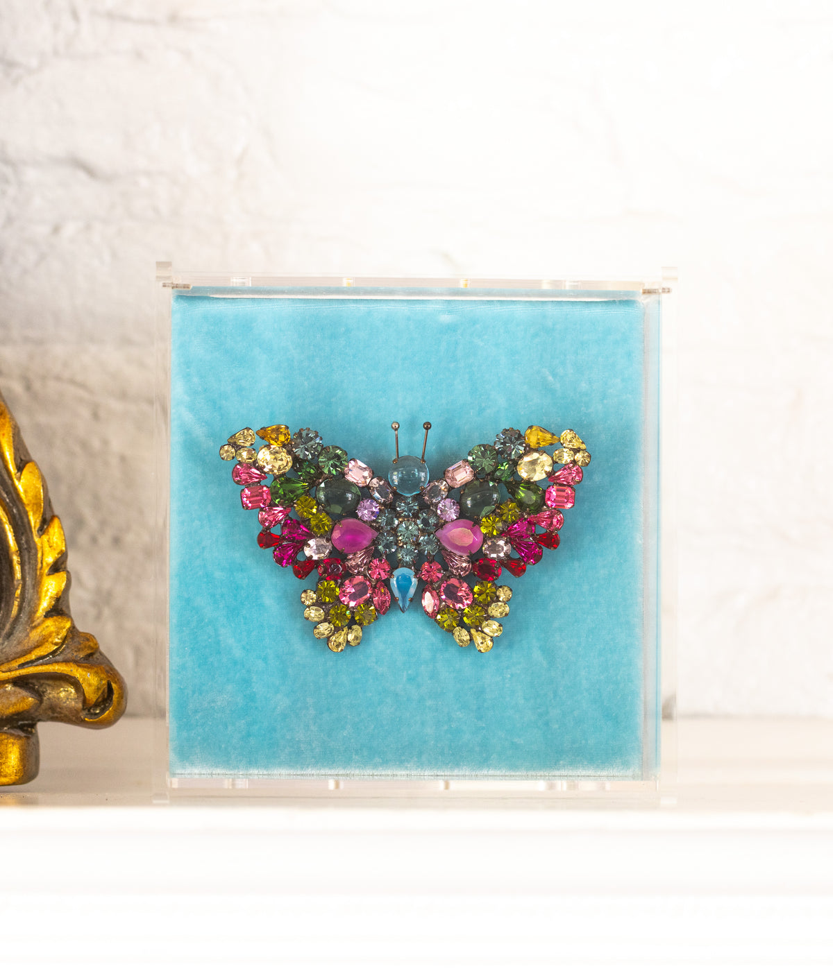 X-Large Butterfly in Rose / Smoked Sapphire / Jonquil - Loren Hope