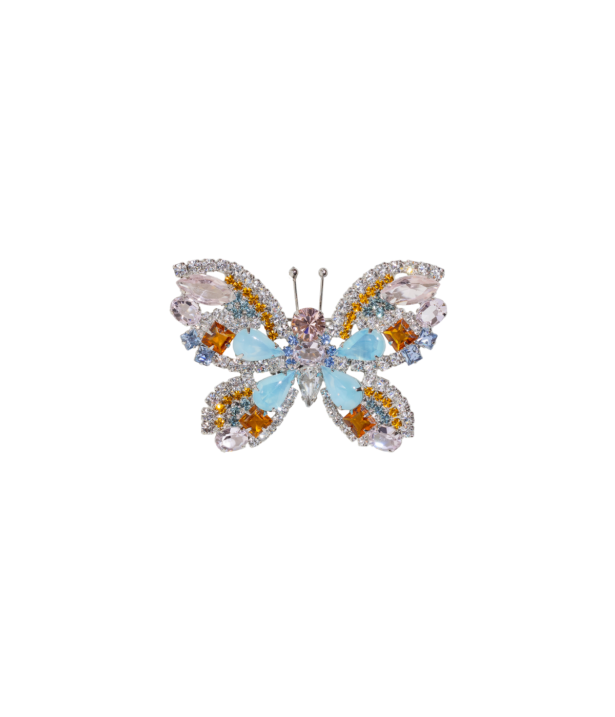 Limited Edition Butterfly in Crystal / Rosaline / Blue Opal - Loren Hope