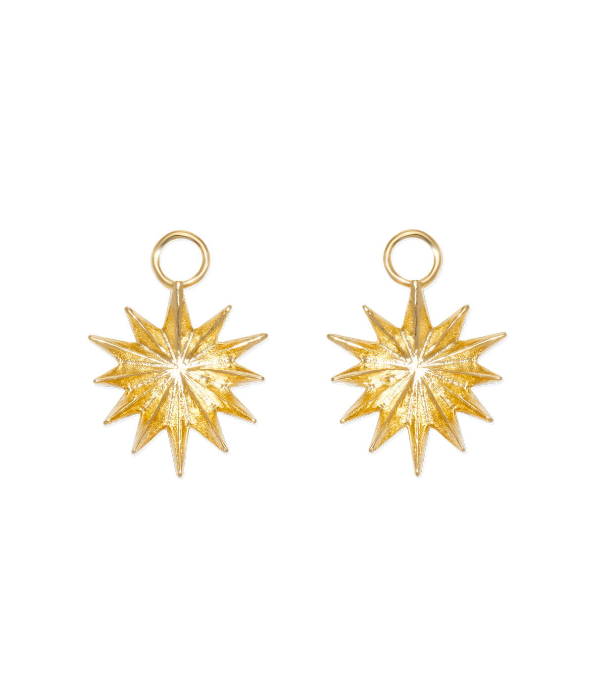 Gold Starburst Huggie Charms - Loren Hope
