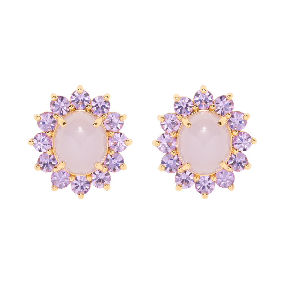 Georgie Stud Earrings in Violet - Loren Hope
