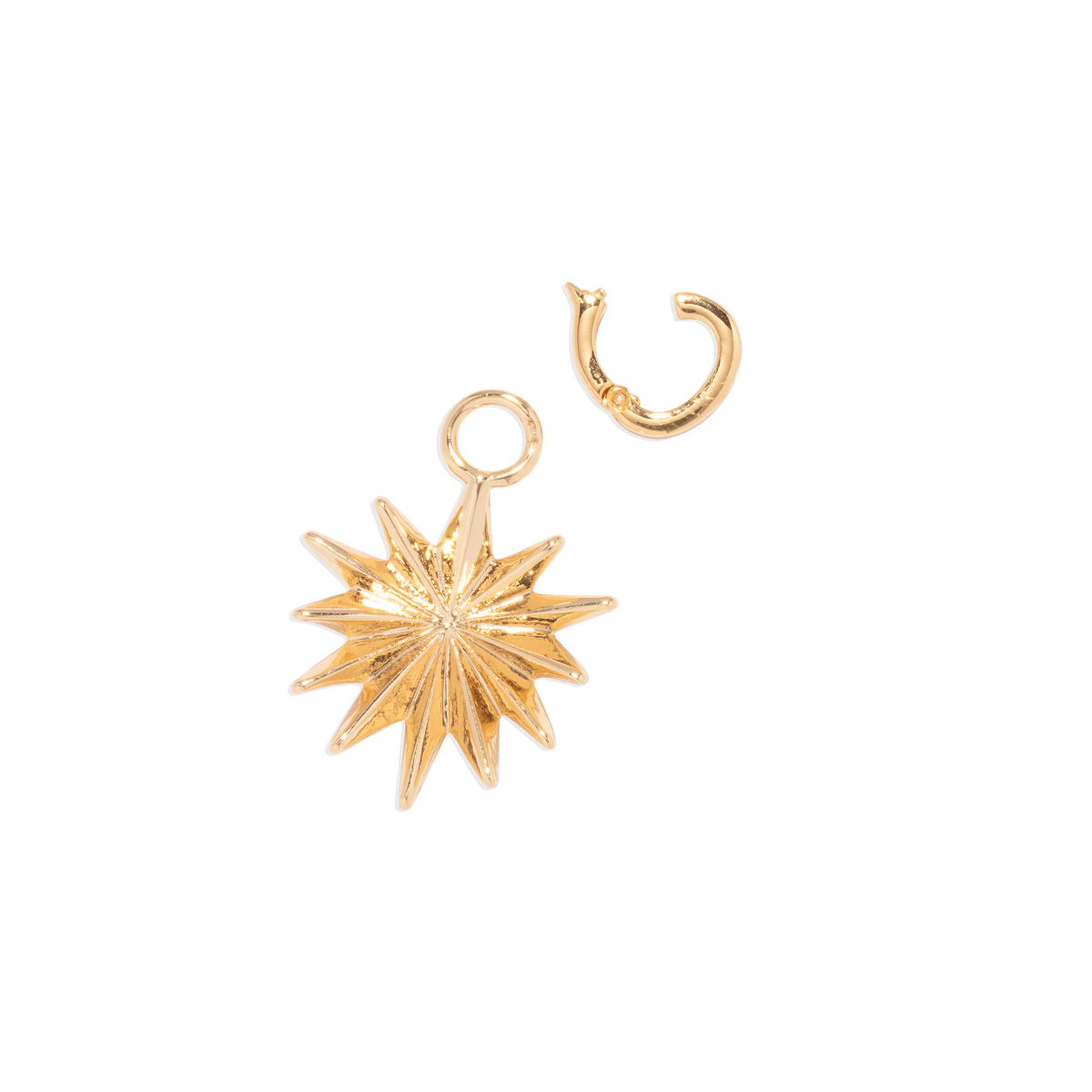 Gold Starburst Charm Pendant - Loren Hope