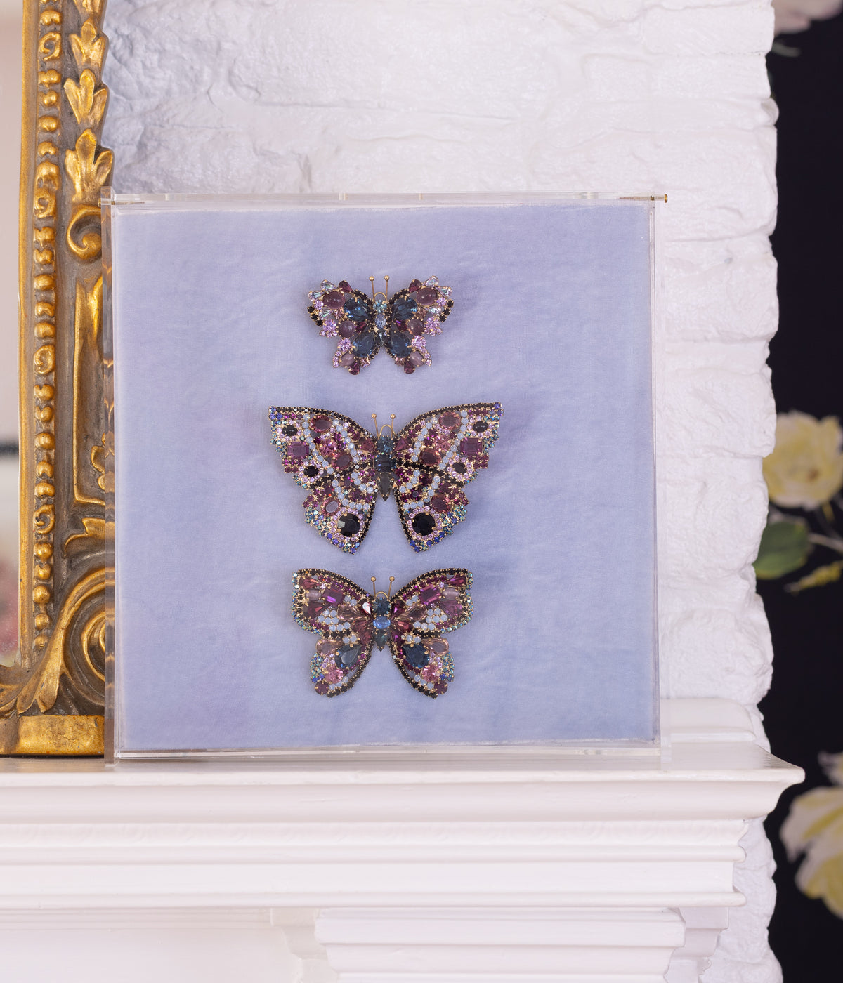Butterfly Trio in Montana / Amethyst / Violet