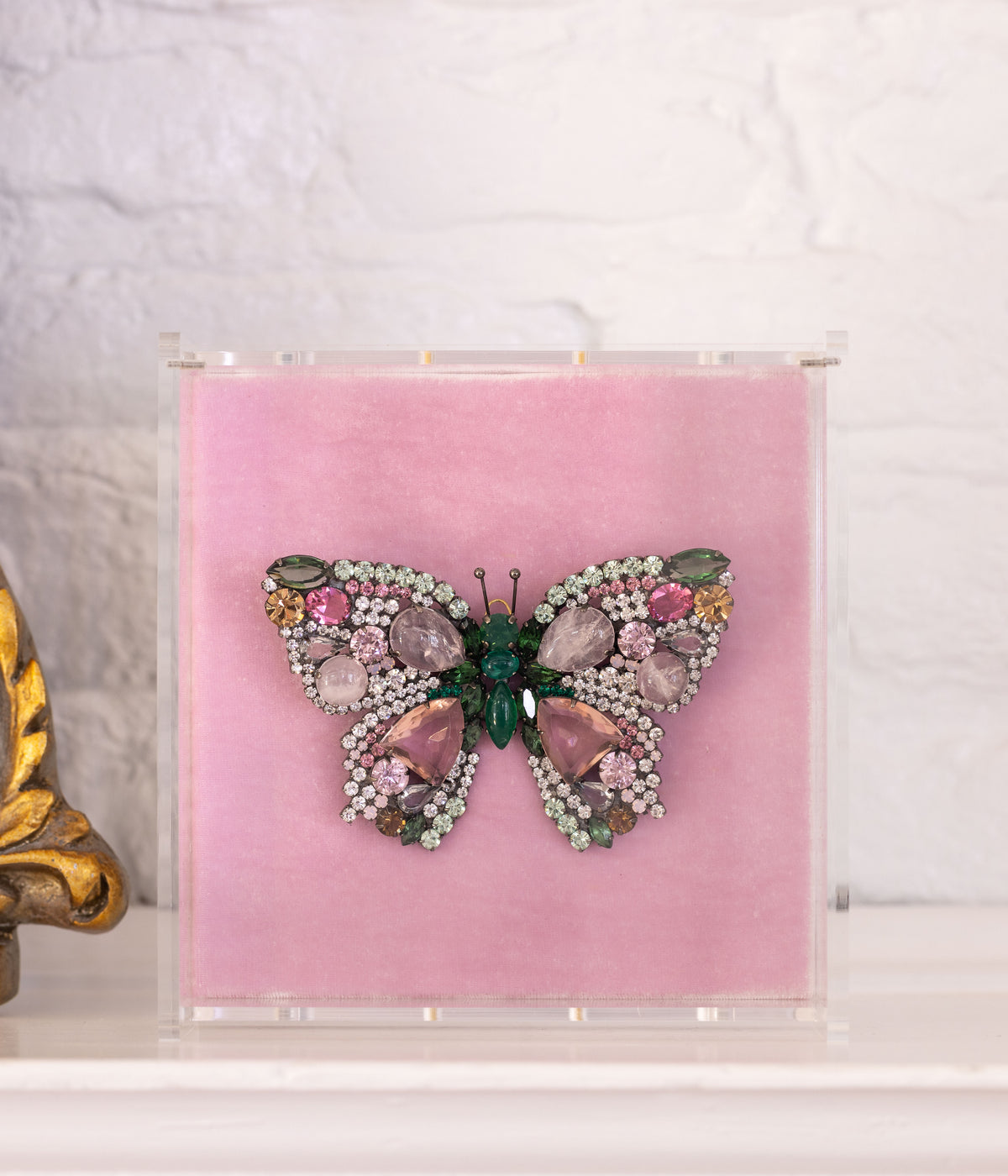 X-Large Butterfly in Rose Quartz / Erinite / Rose