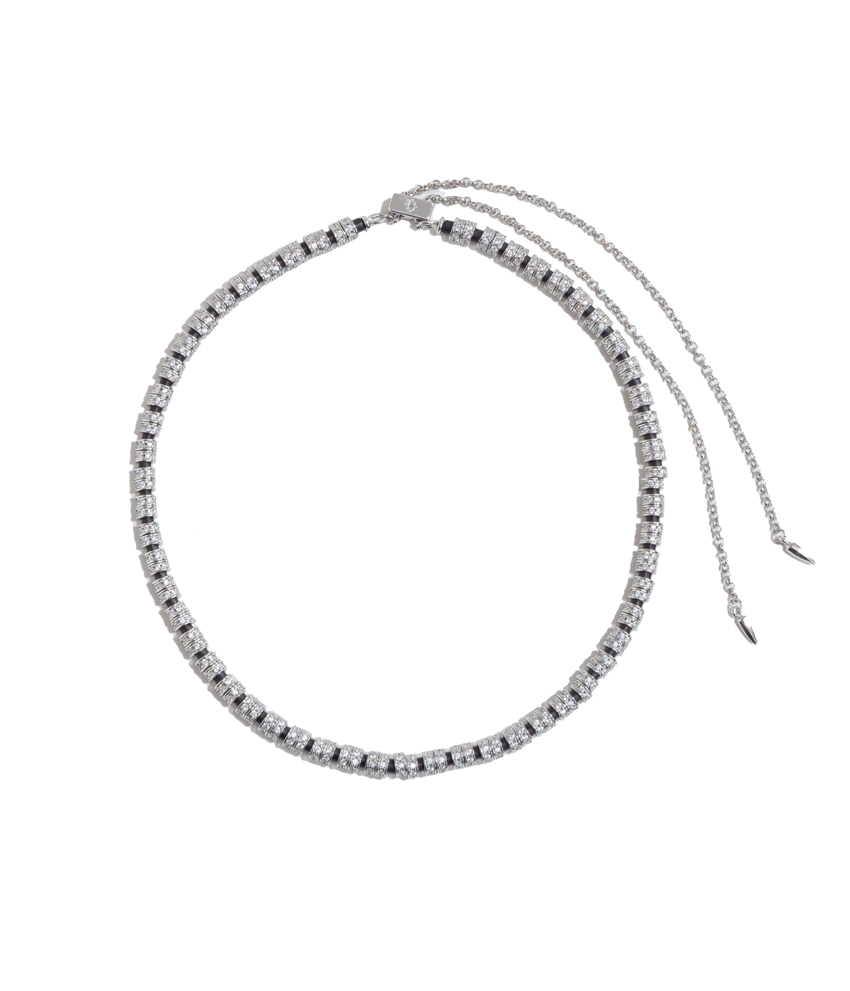 Manon Slider Necklace in Jet - Loren Hope