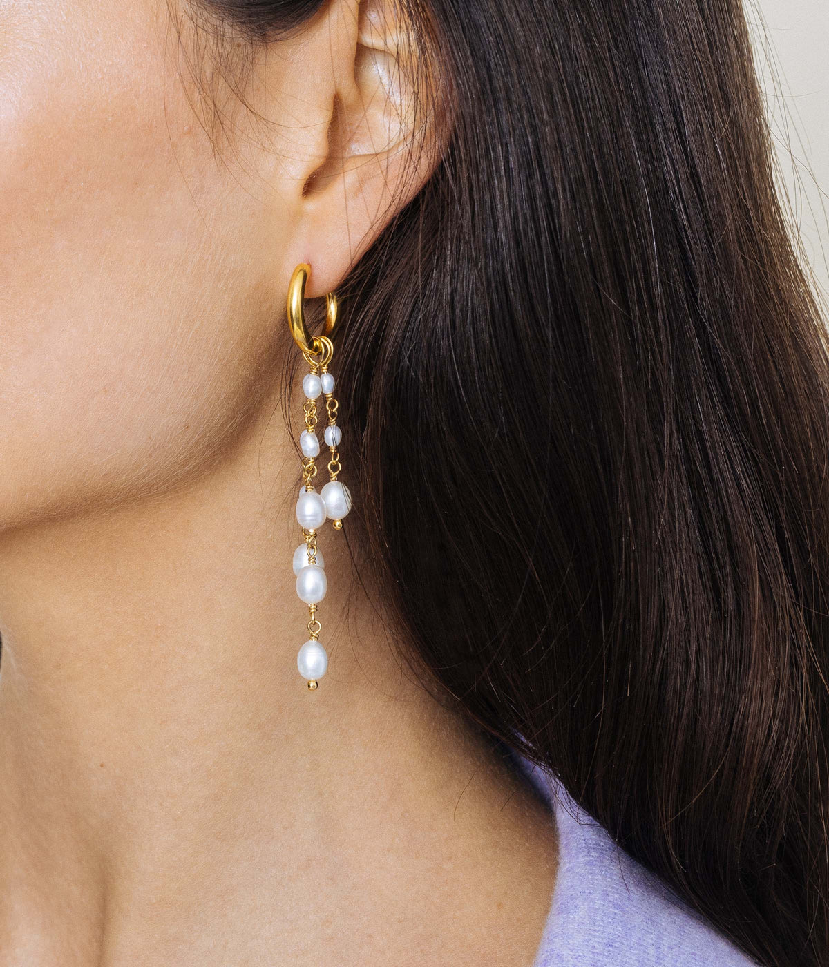 Mattie Pearl Huggie Charms - Loren Hope