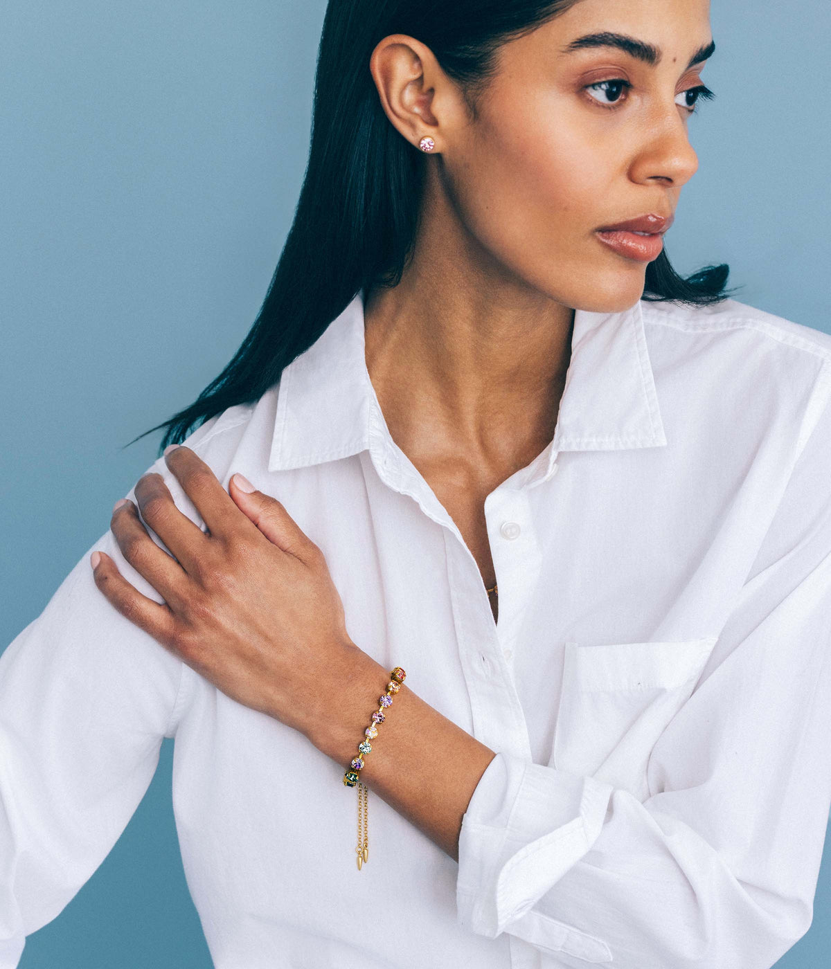 Milly Slider Bracelet in Daydreamer Ombré - Loren Hope