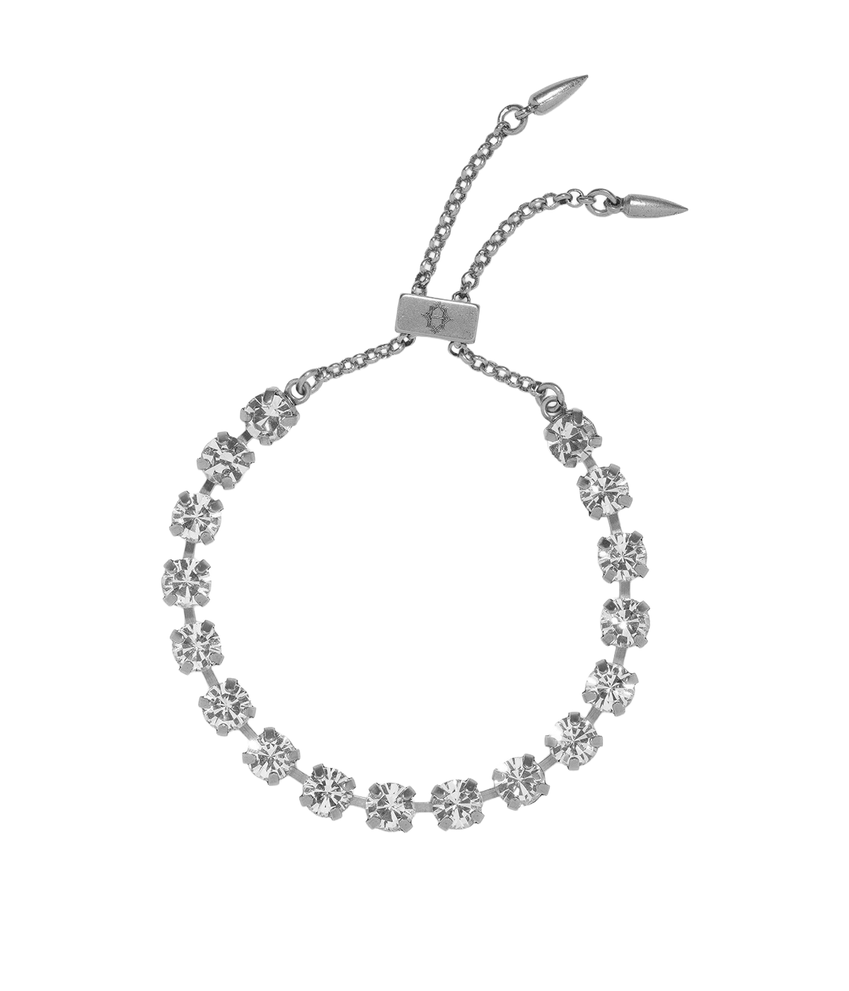 Milly Slider Bracelet in Crystal - Loren Hope