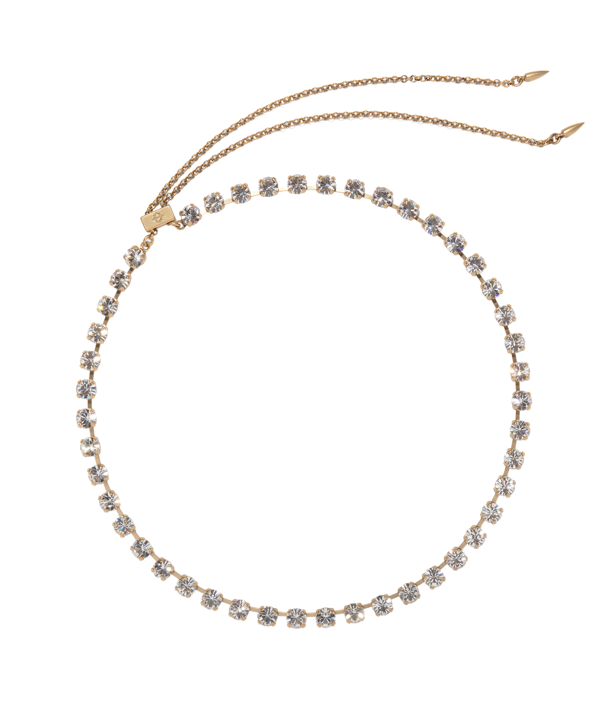 Milly Slider Necklace in Crystal - Loren Hope