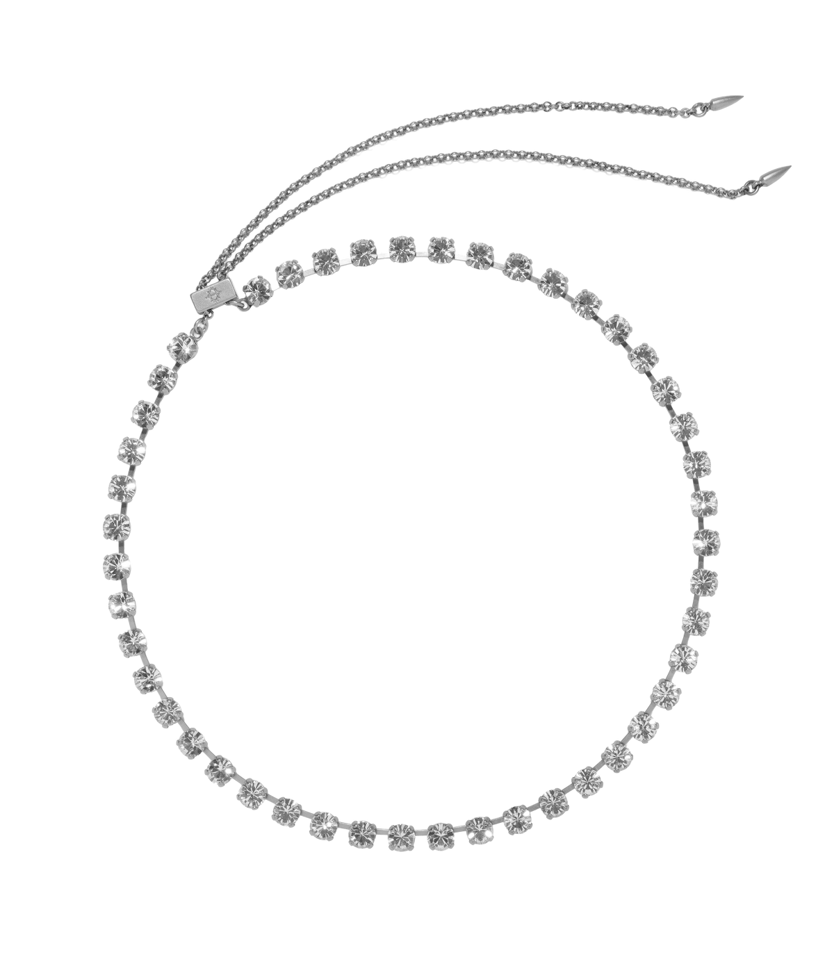 Milly Slider Necklace in Crystal - Loren Hope